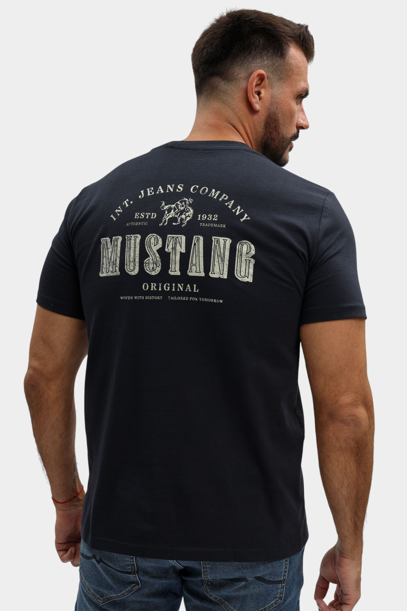 1017249 Футболка Mustang Синий