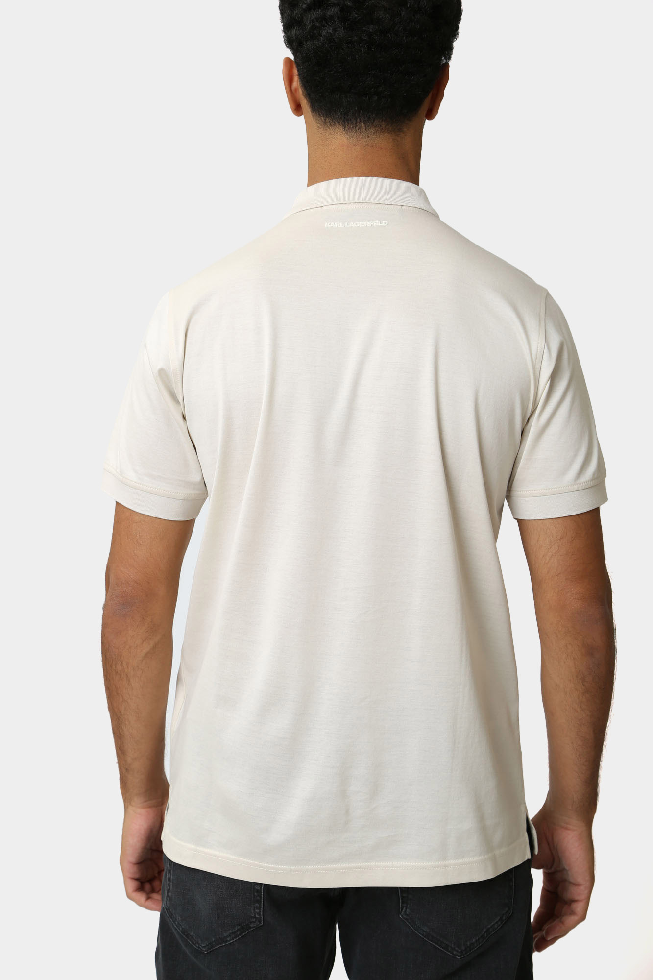 544200_745004 Поло Karl Lagerfeld Бежевый