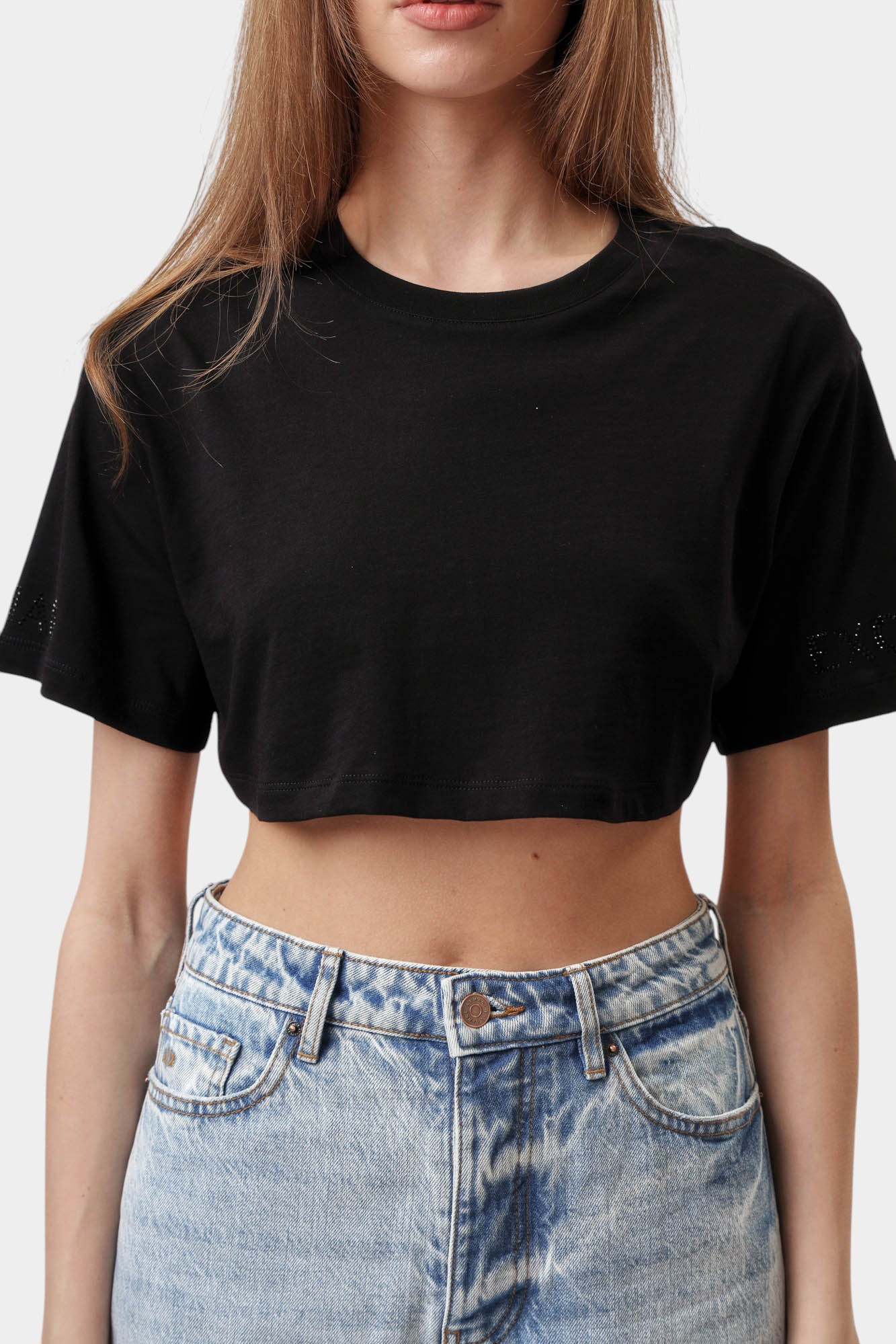 XW000525_AF10359 кроп-топ armani exchange 