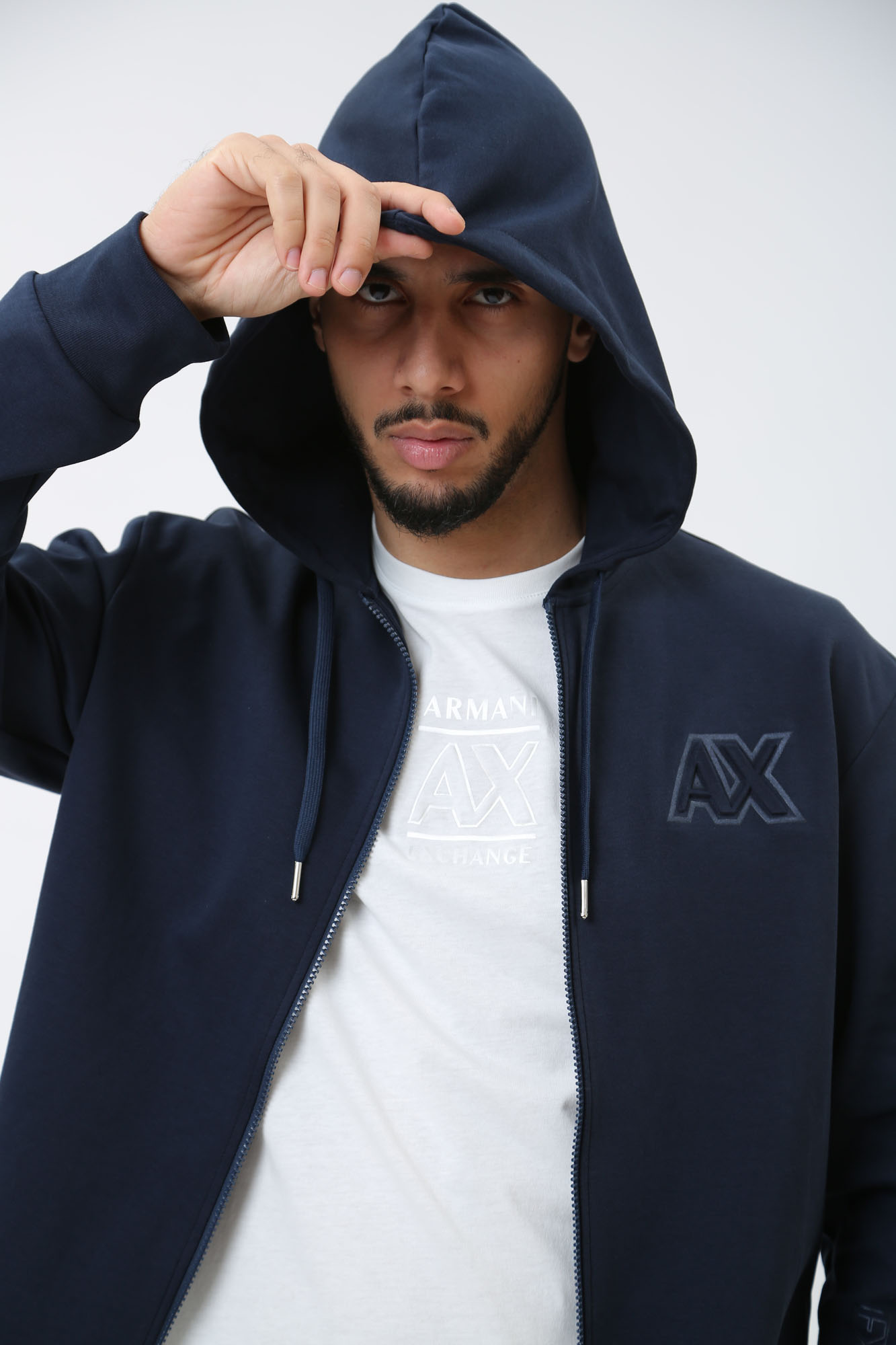 3DZMAE_ZJMAZ Толстовка с капюшоном Armani Exchange Синий