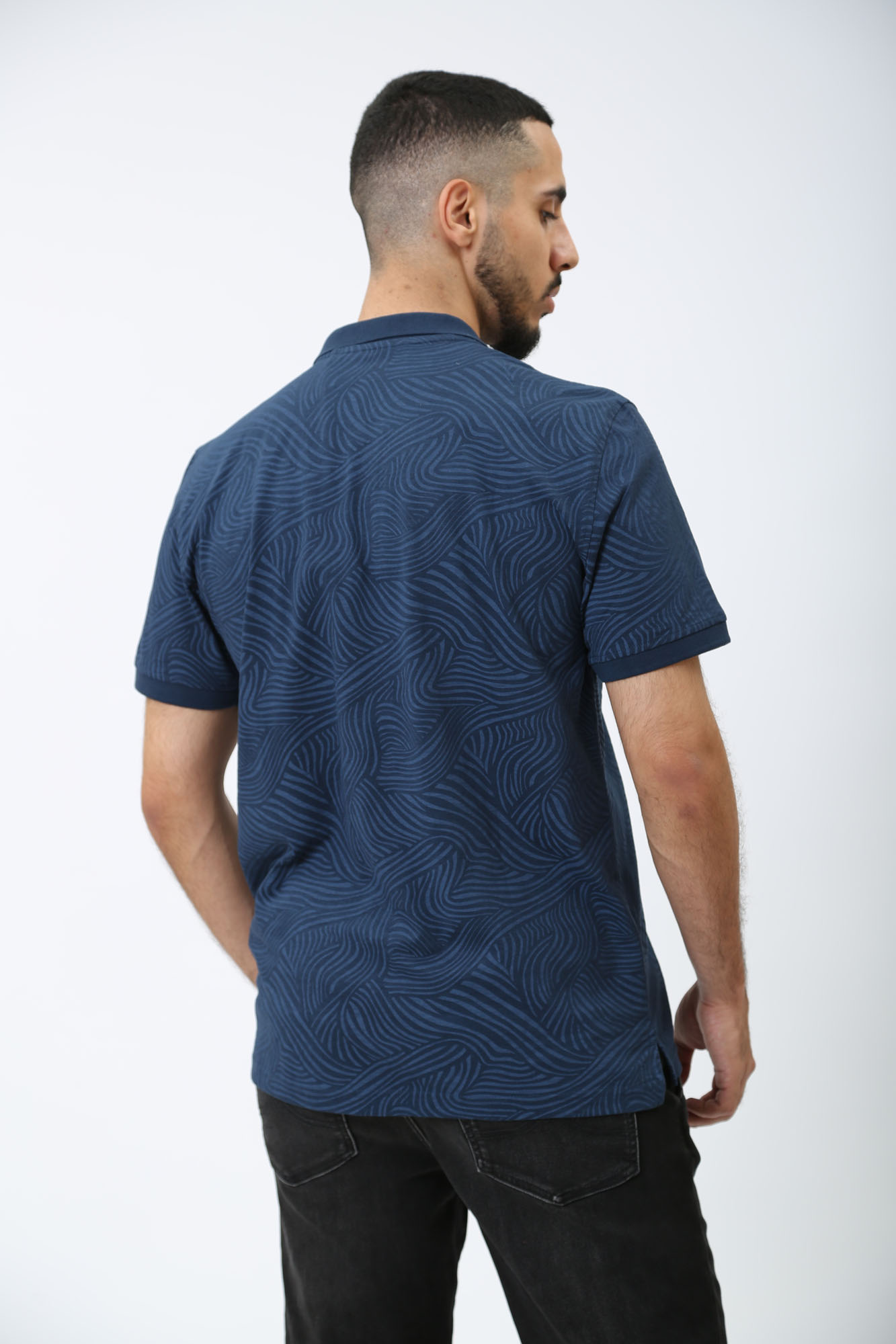 1014947 Поло Mustang Синий