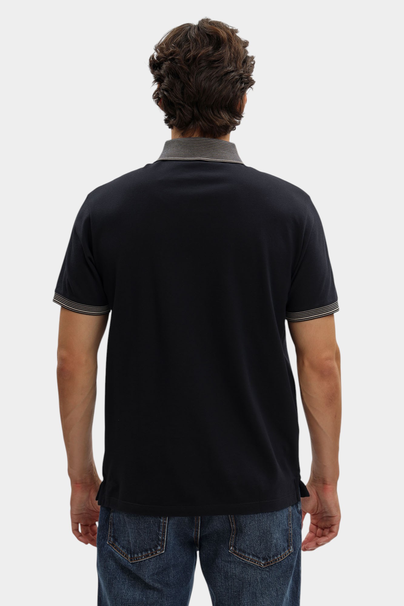 EM002992_ AF12955 Футболка Поло Emporio Armani Голубой