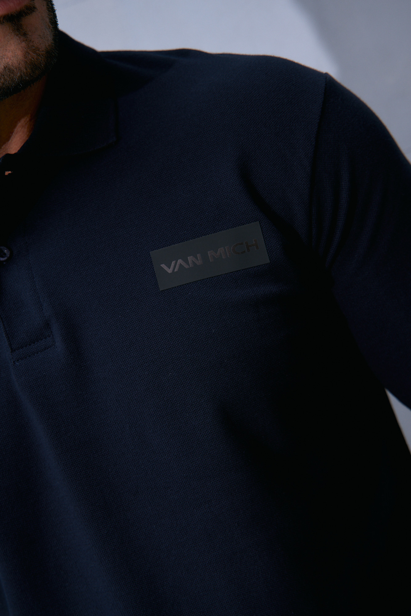 VM-232-54-009 Поло с длинным рукавом Van Mich Синий