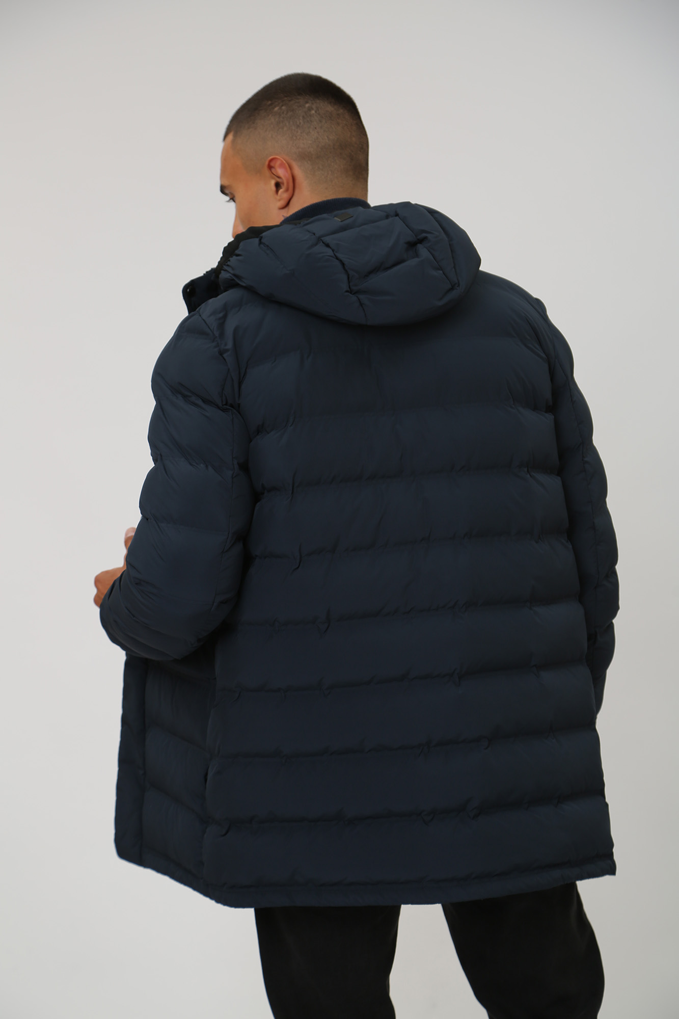 M3628LT2961F1 Пуховик удлиненный Geox Синий