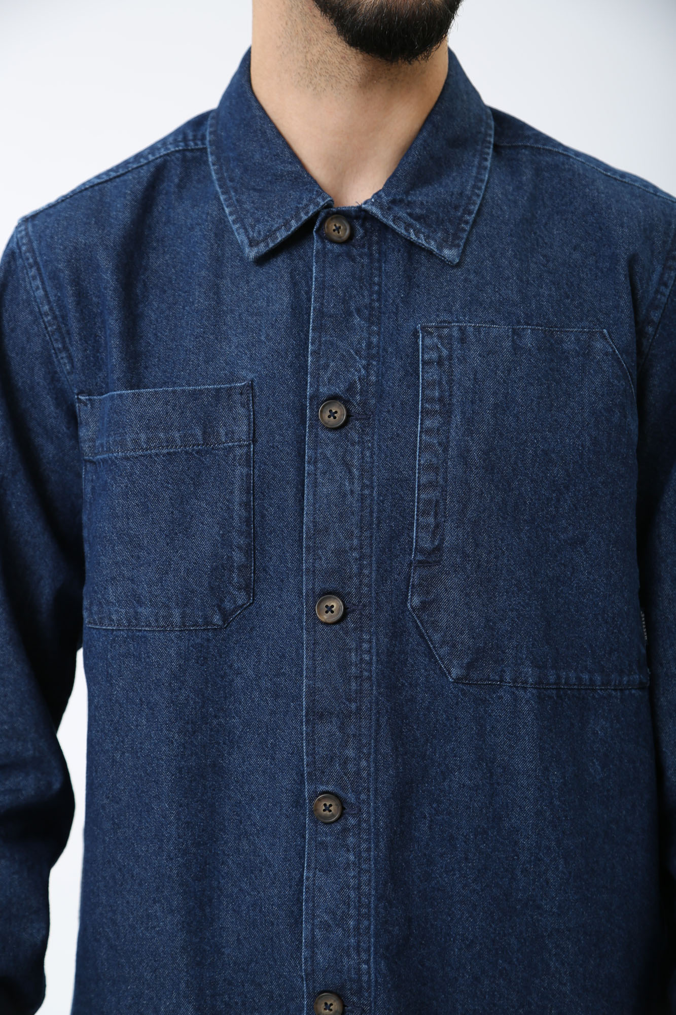 1014770-5000 Рубашка с длинным рукавом Mustang Синий