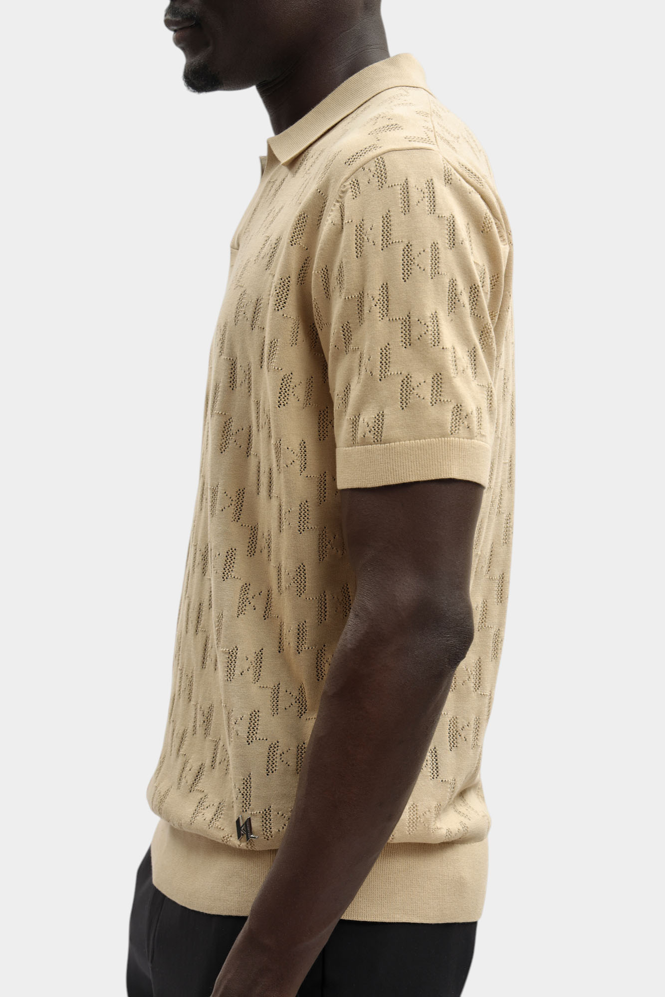 562301_655005 Поло Karl Lagerfeld Бежевый