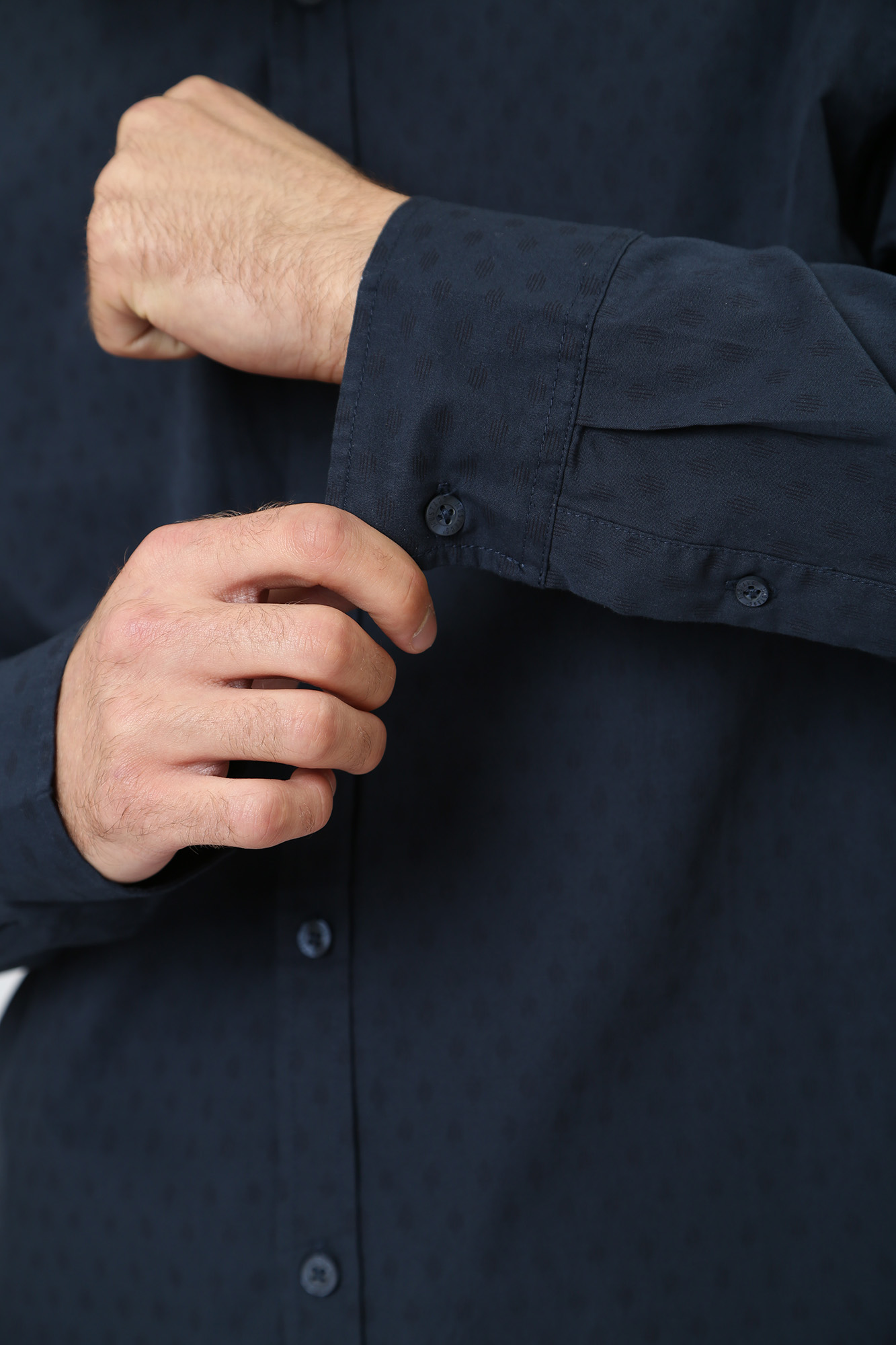 1013474-12395 Рубашка с длинным рукавом Mustang Синий