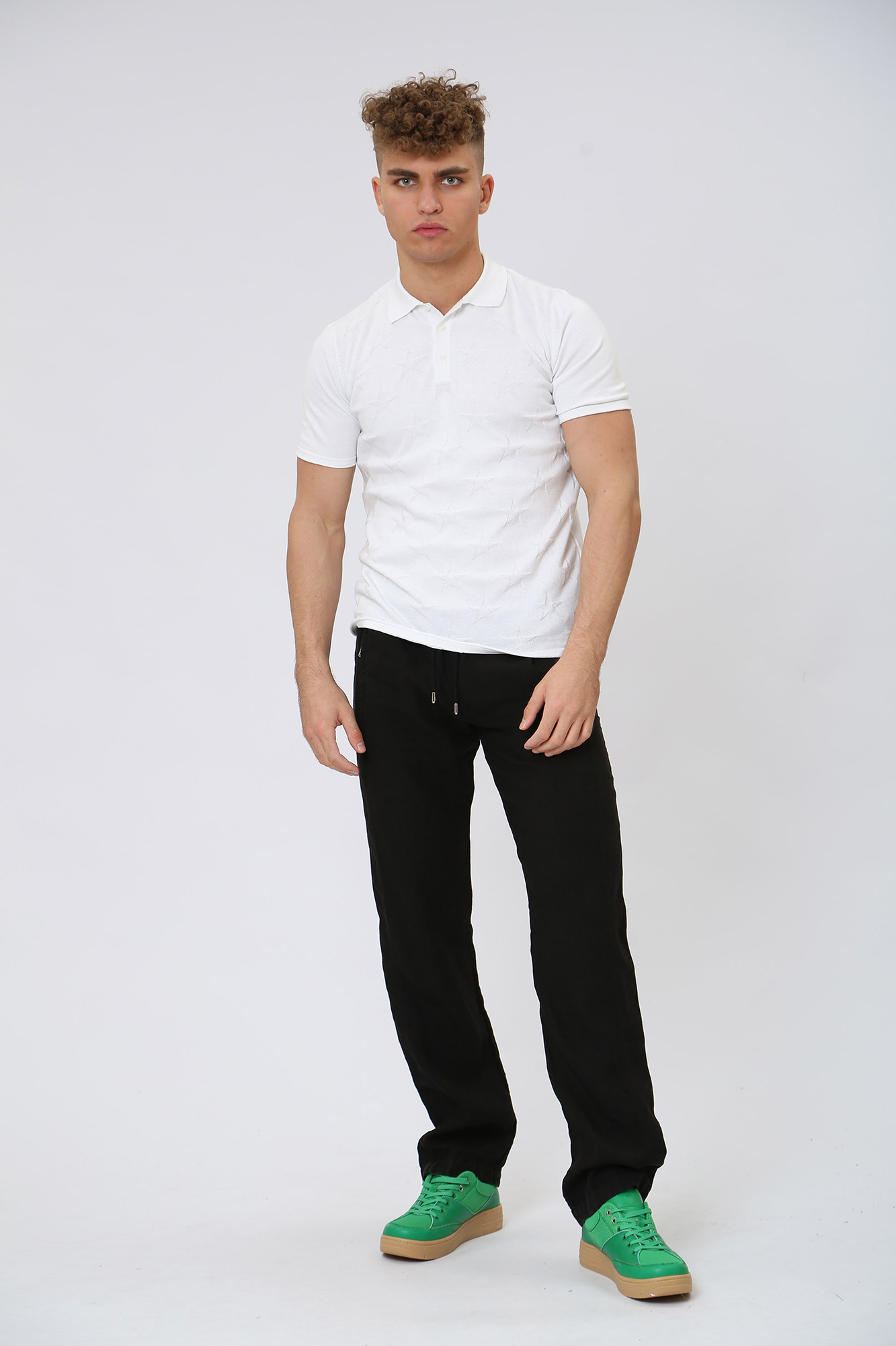 511815_255815 Брюки льняные Karl Lagerfeld Черный