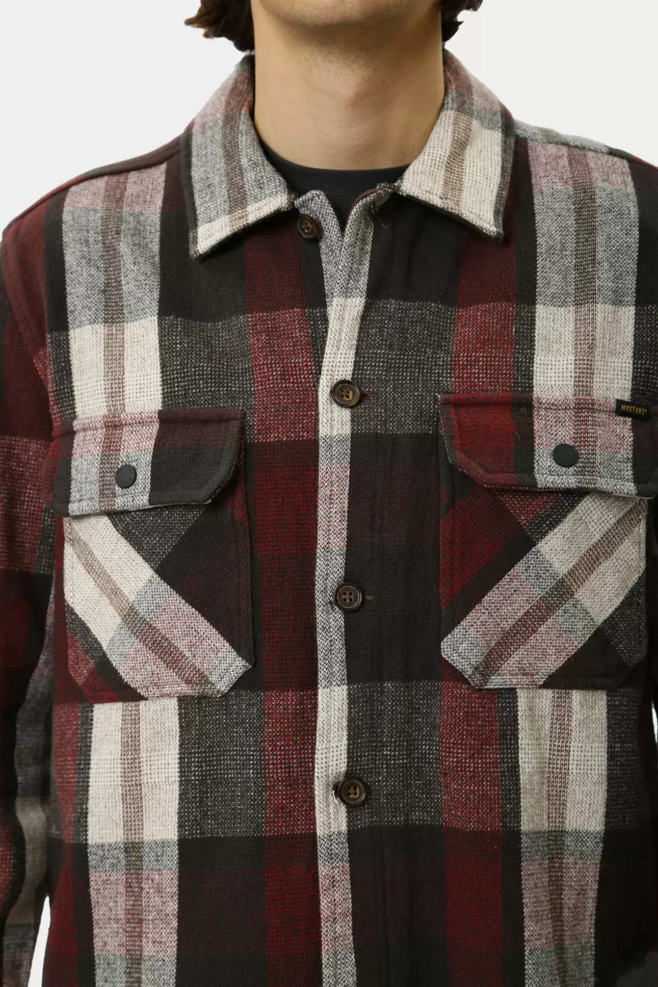 1015910 Рубашка Mustang Черный