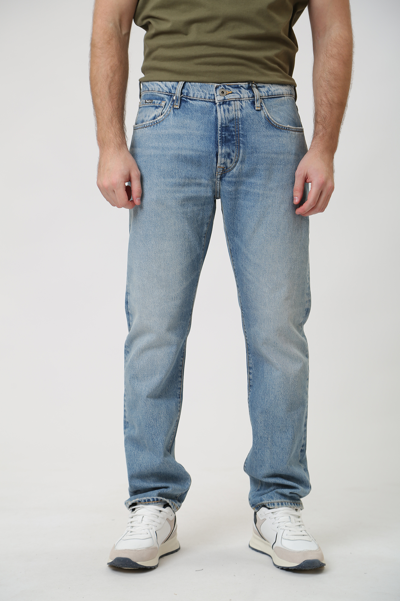 PM207394MI9 Джинсы STRAIGHT JEANS  Pepe Jeans Голубой