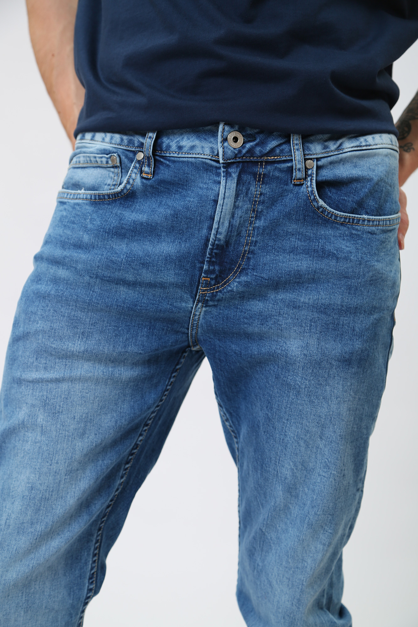 PM205476HG9 Джинсы HATCH Pepe Jeans Синий