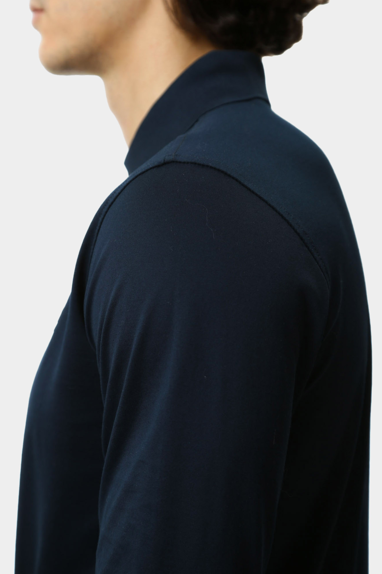 544200_745002 Поло с длинным рукавом Karl Lagerfeld Синий