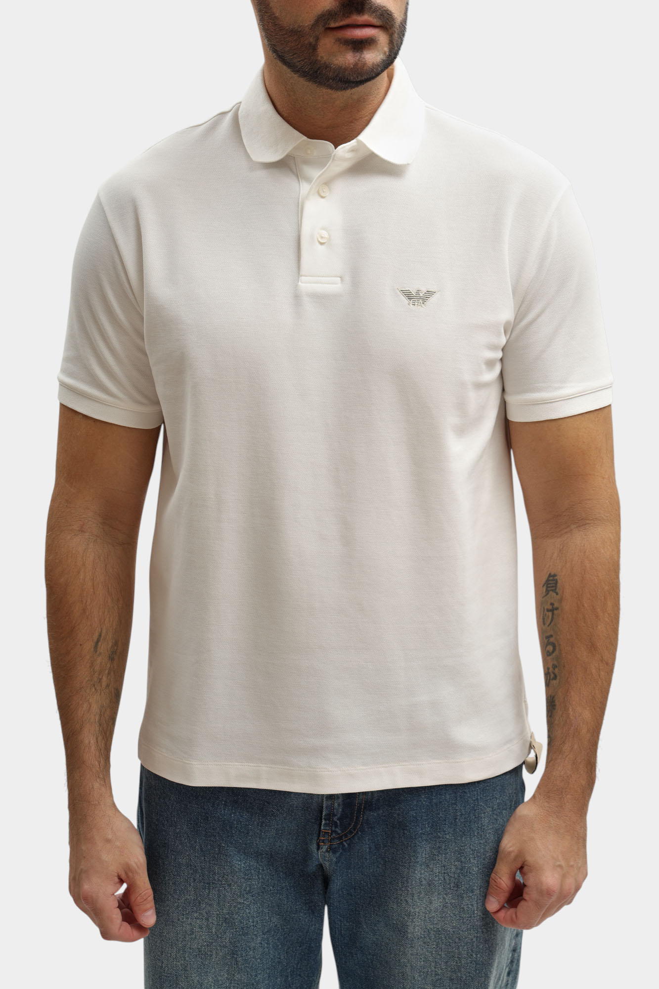 EM005358_AF10497 Поло Emporio Armani Белый