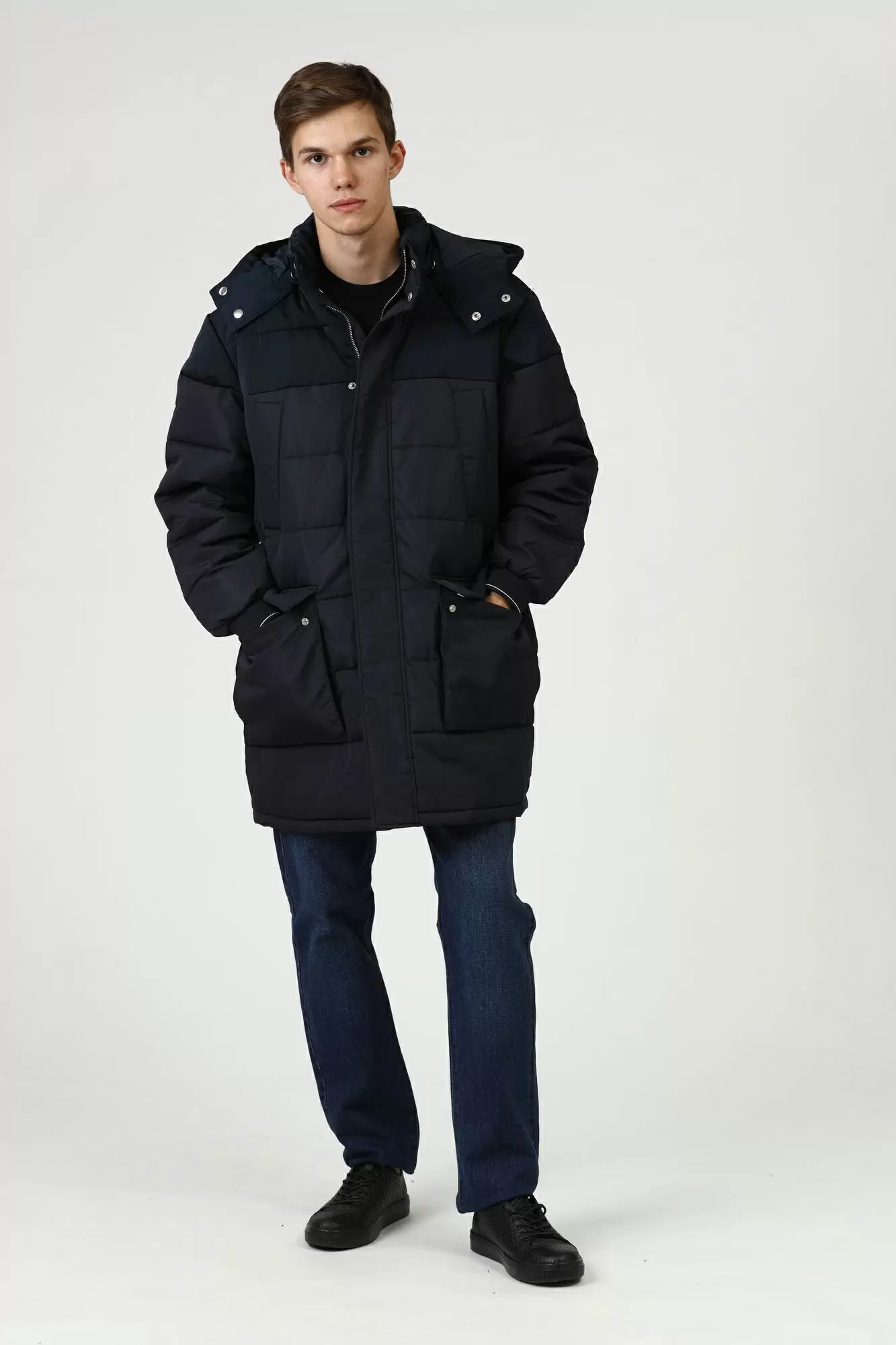 6HZL01_ZNFYZ Парка утепленная Armani Exchange Синий