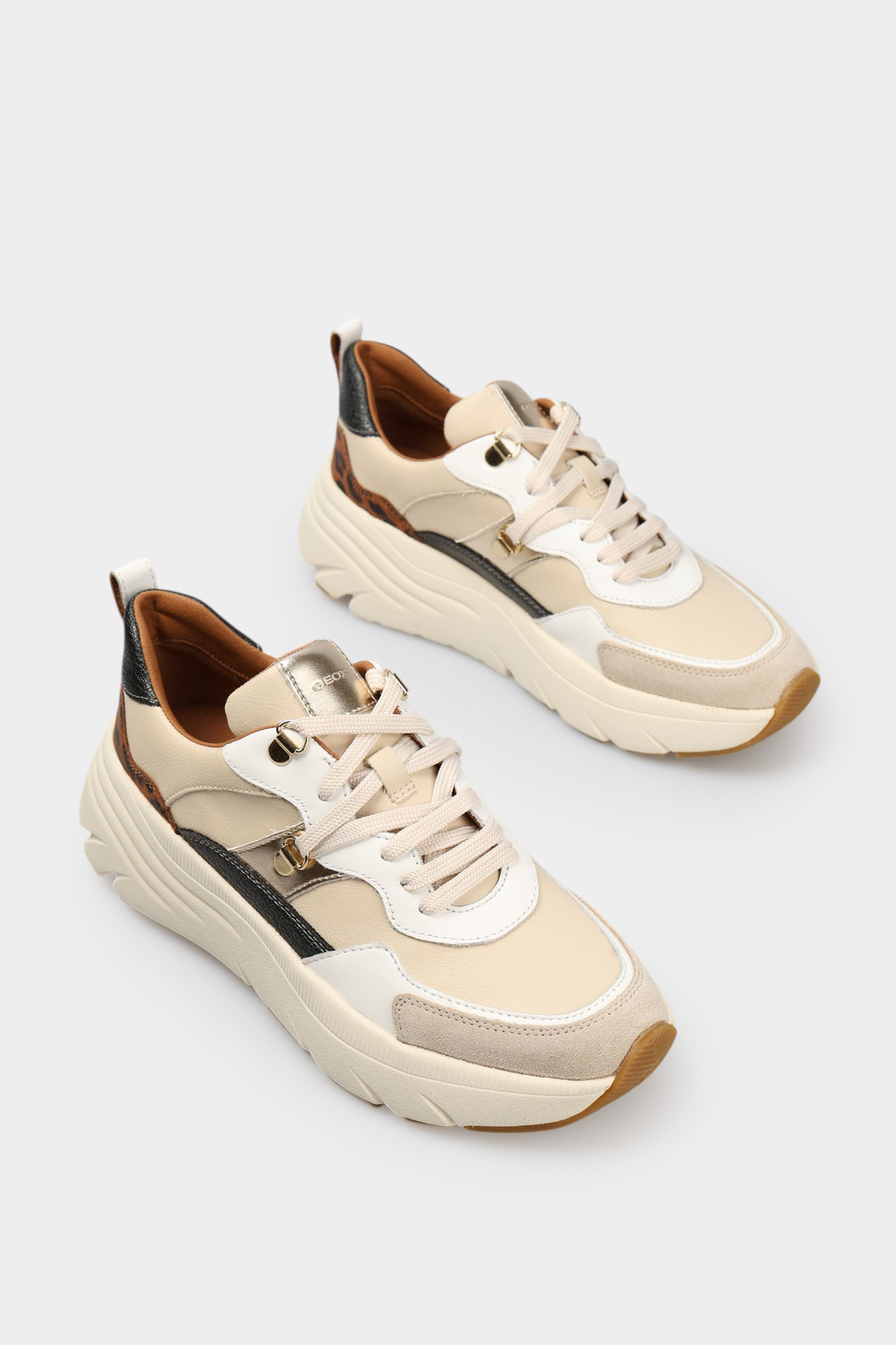 D36UFE05485C Кроссовки Geox Бежевый