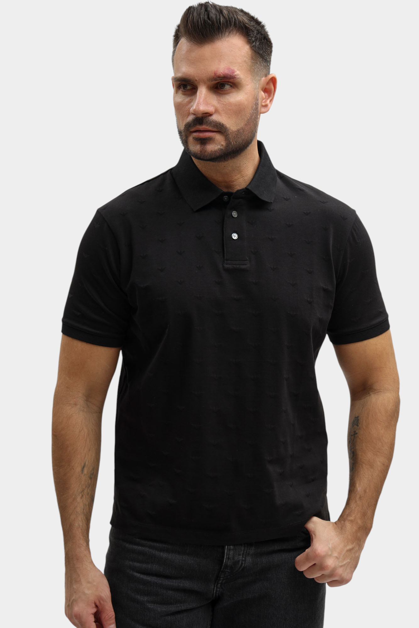 EM004912_AF10762 Поло Emporio Armani Черный