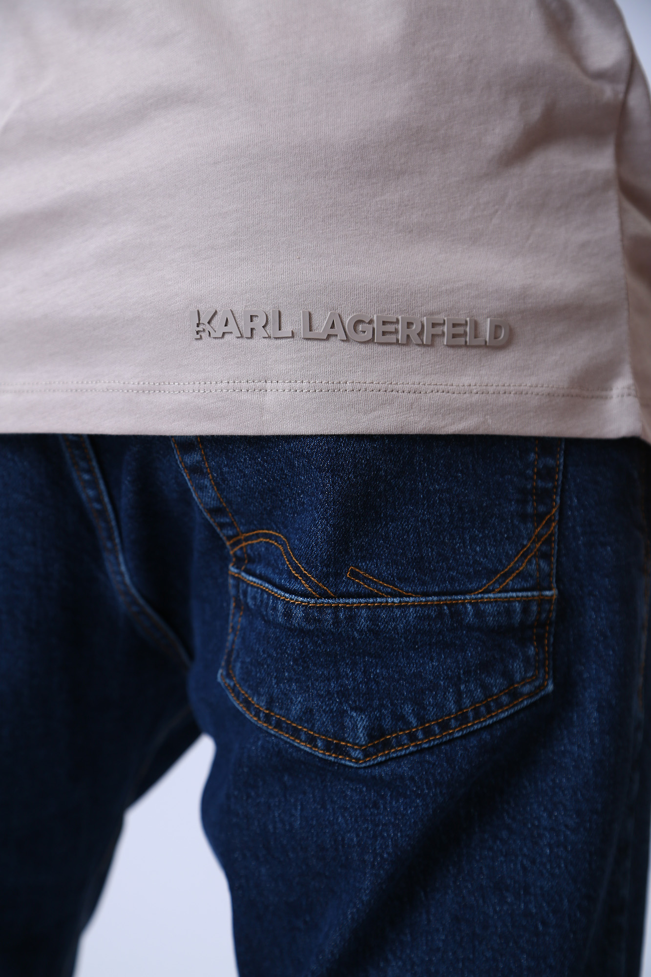 524225_755042 Футболка Karl Lagerfeld Бежевый