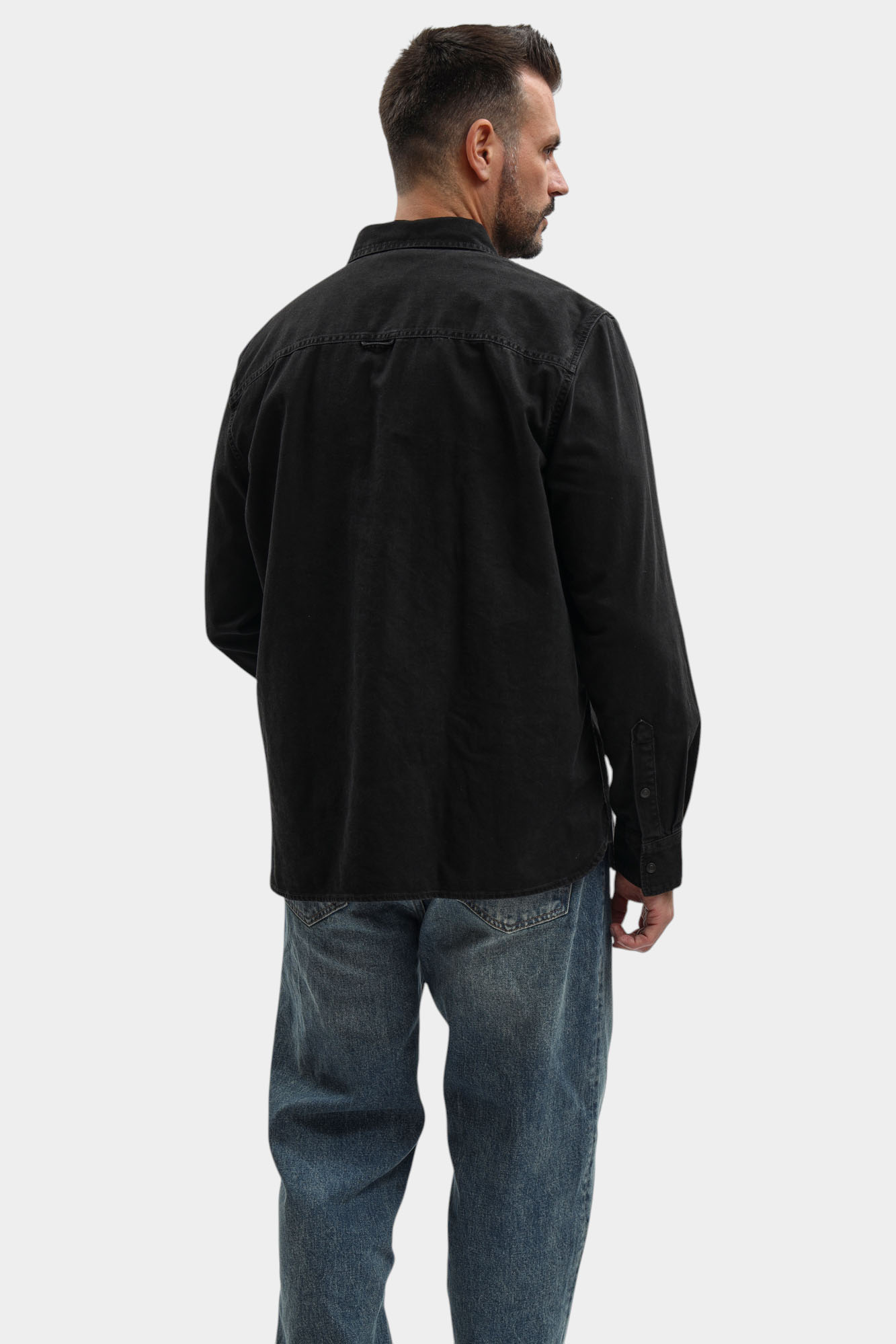 1017190 Рубашка Mustang Черный