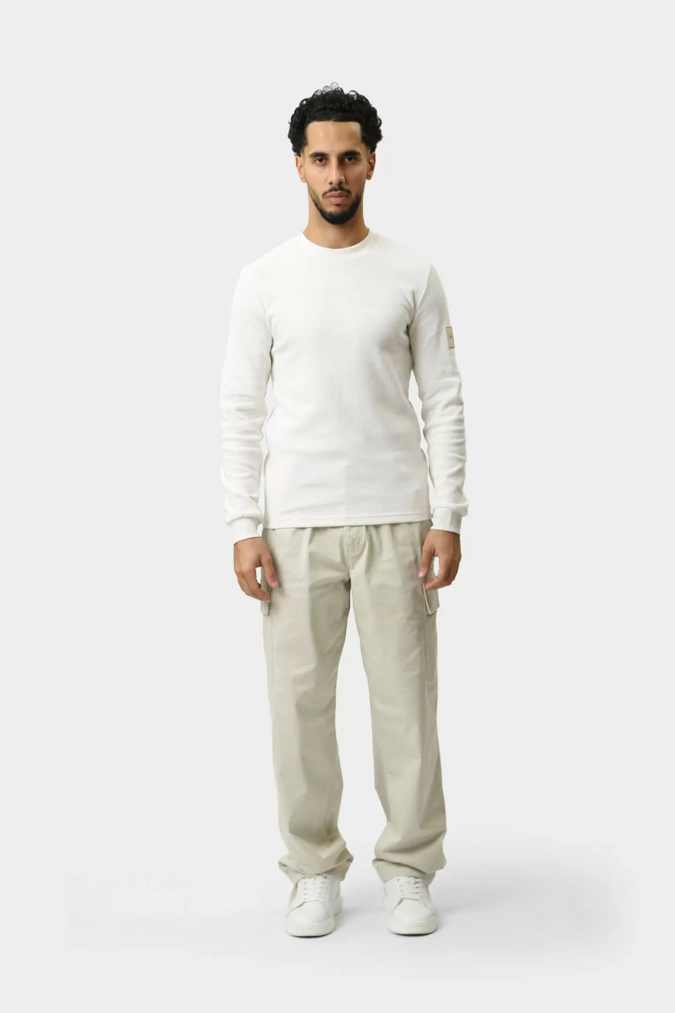 J30J323485 Лонгслив Calvin Klein Jeans Белый