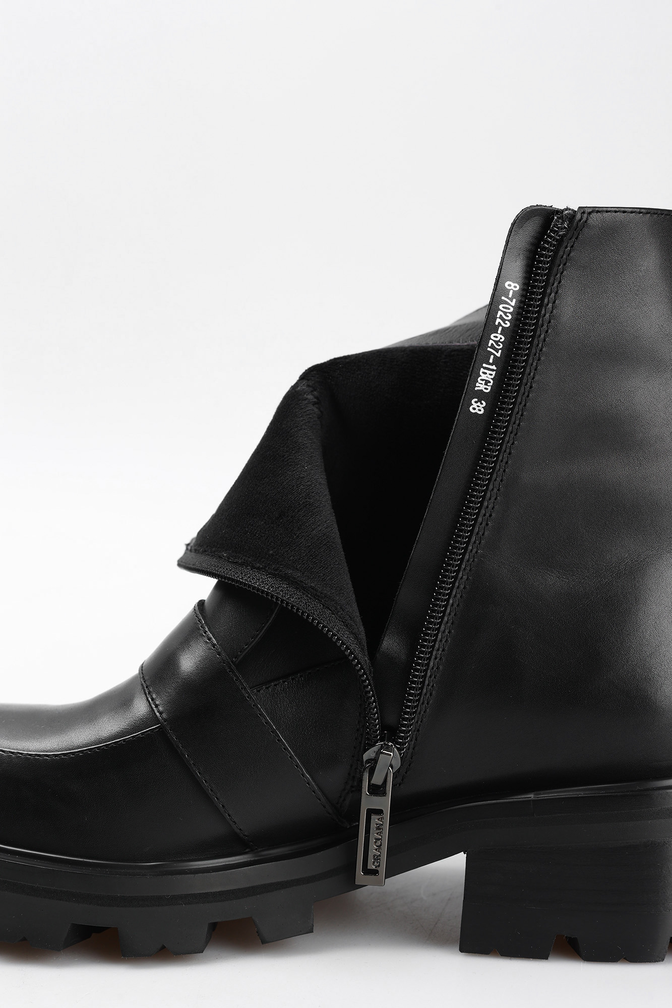 8-7022-627-1BGR  Ботинки женские Ботинки Graciana Черный