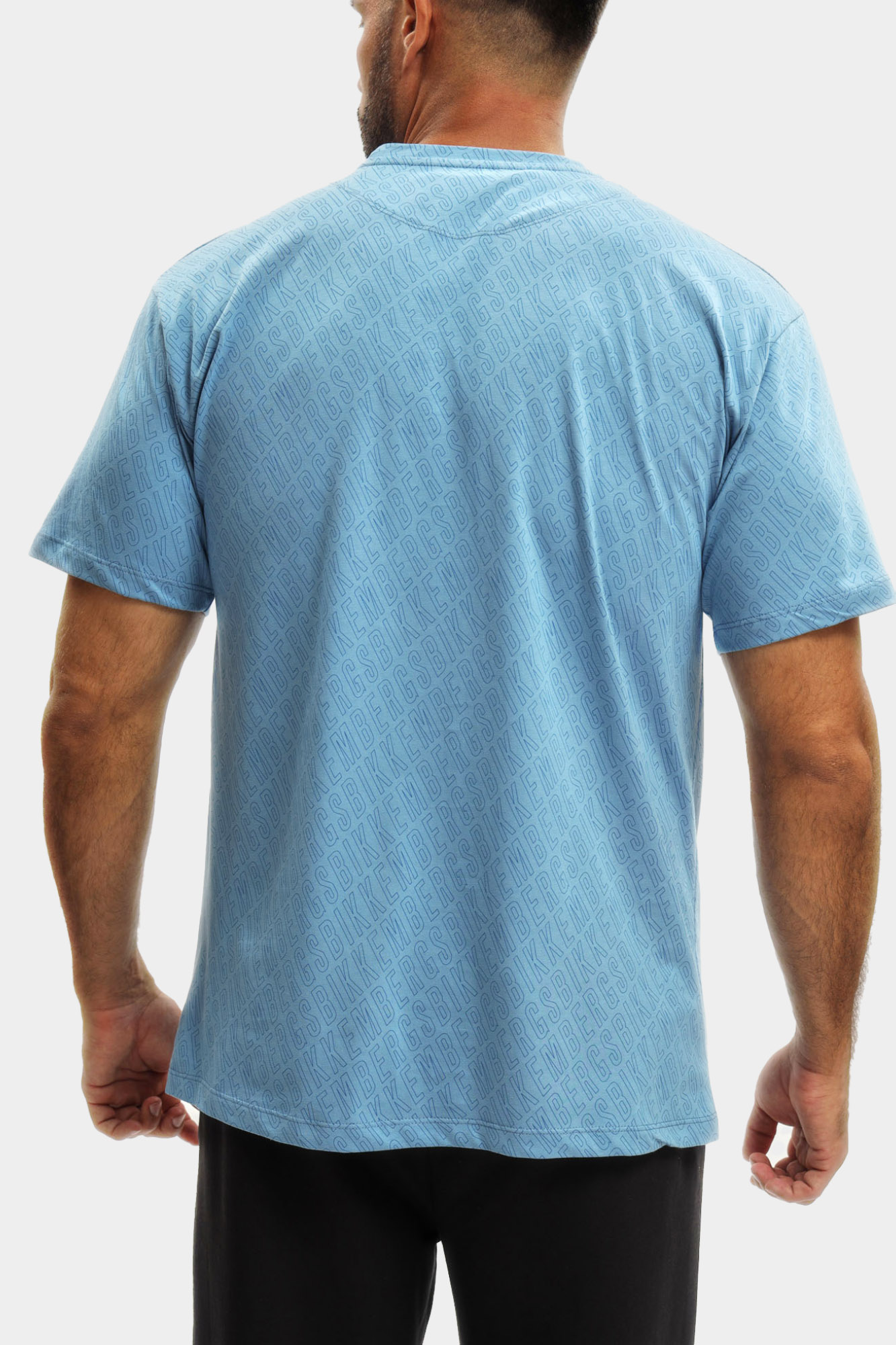 BMT0912 Футболка Bikkembergs Голубой