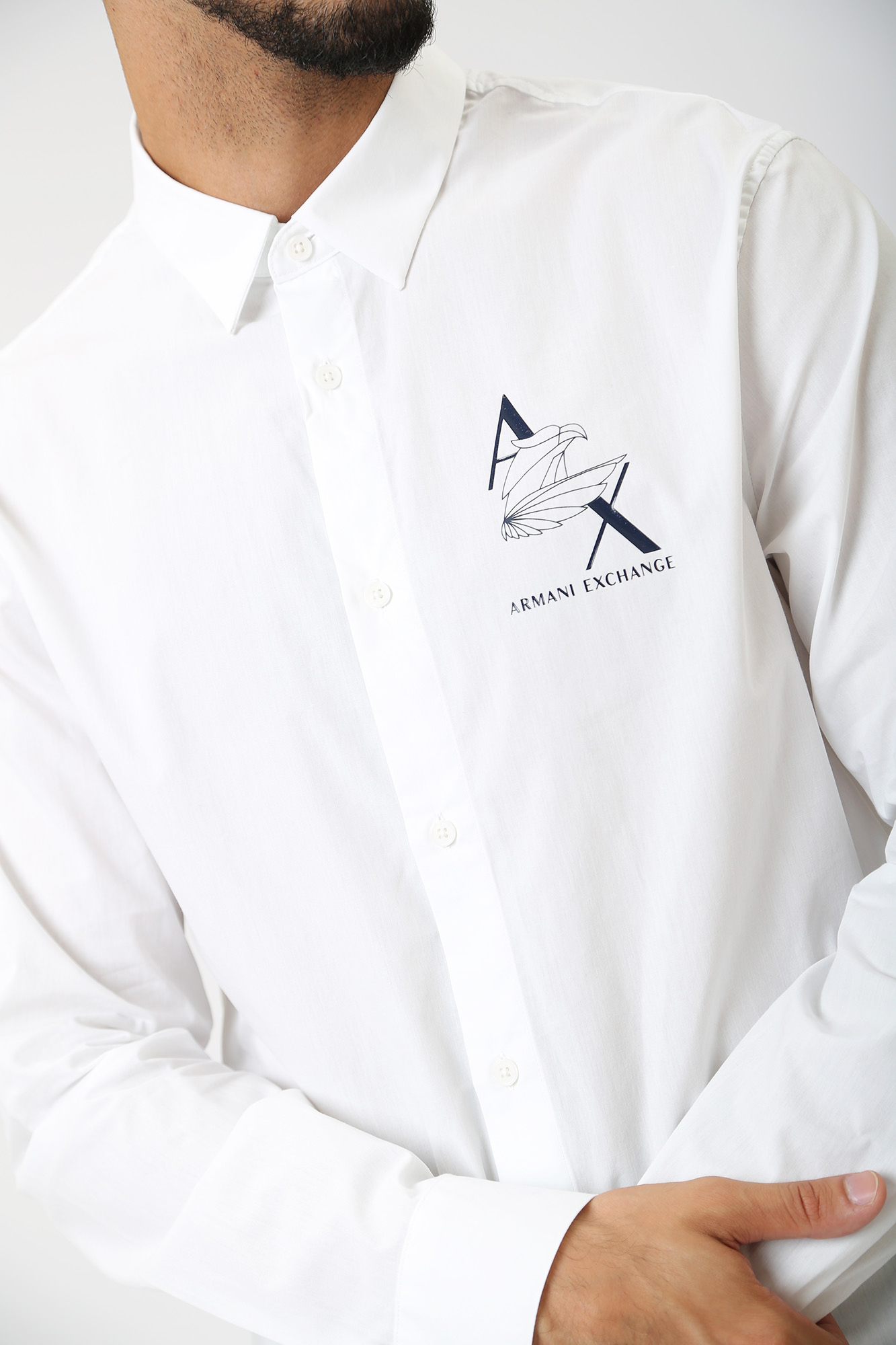 6RZC06_ZNXLZ Рубашка д/р Armani Exchange Белый