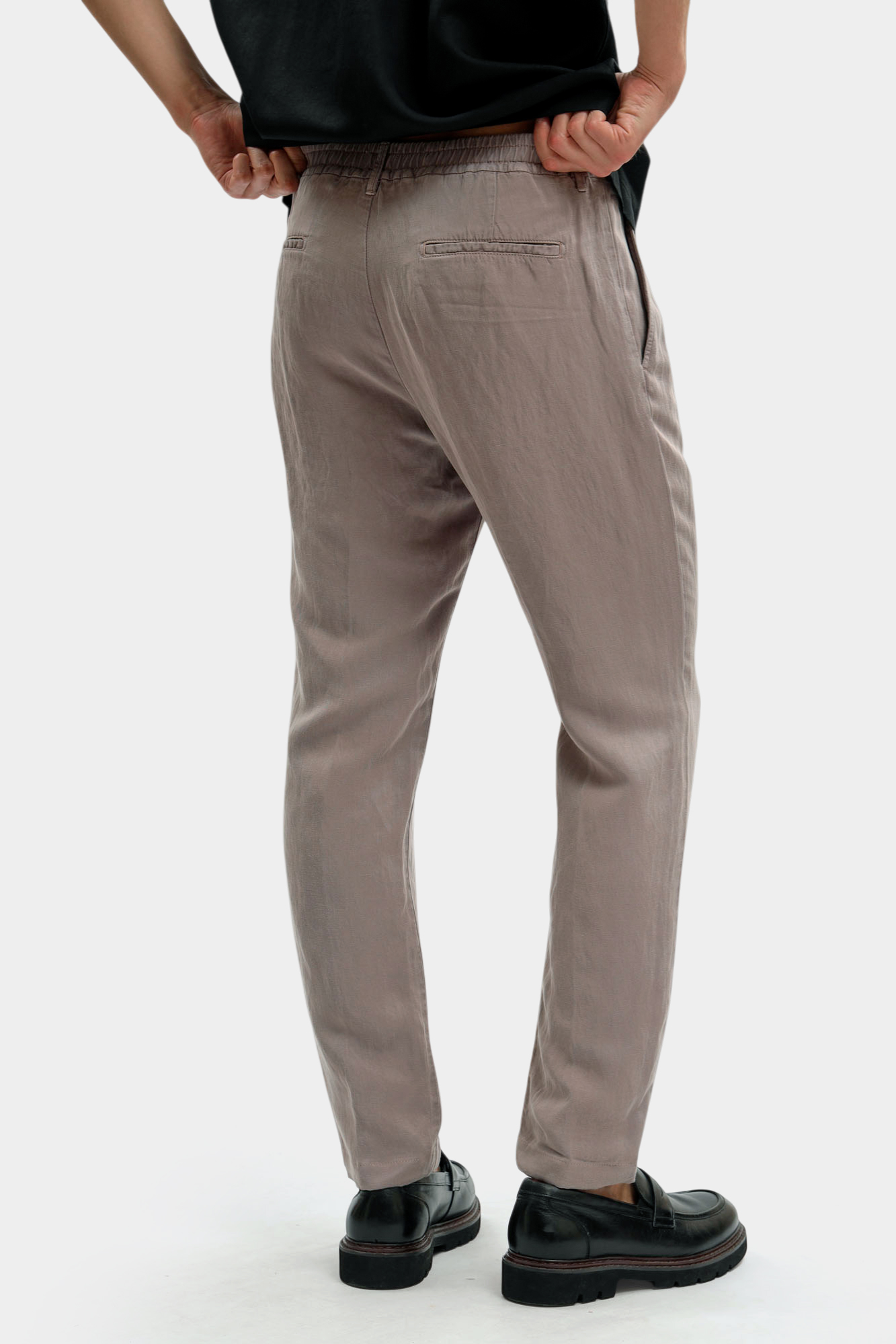 30102699_10015385 Брюки льняные Strellson Серый