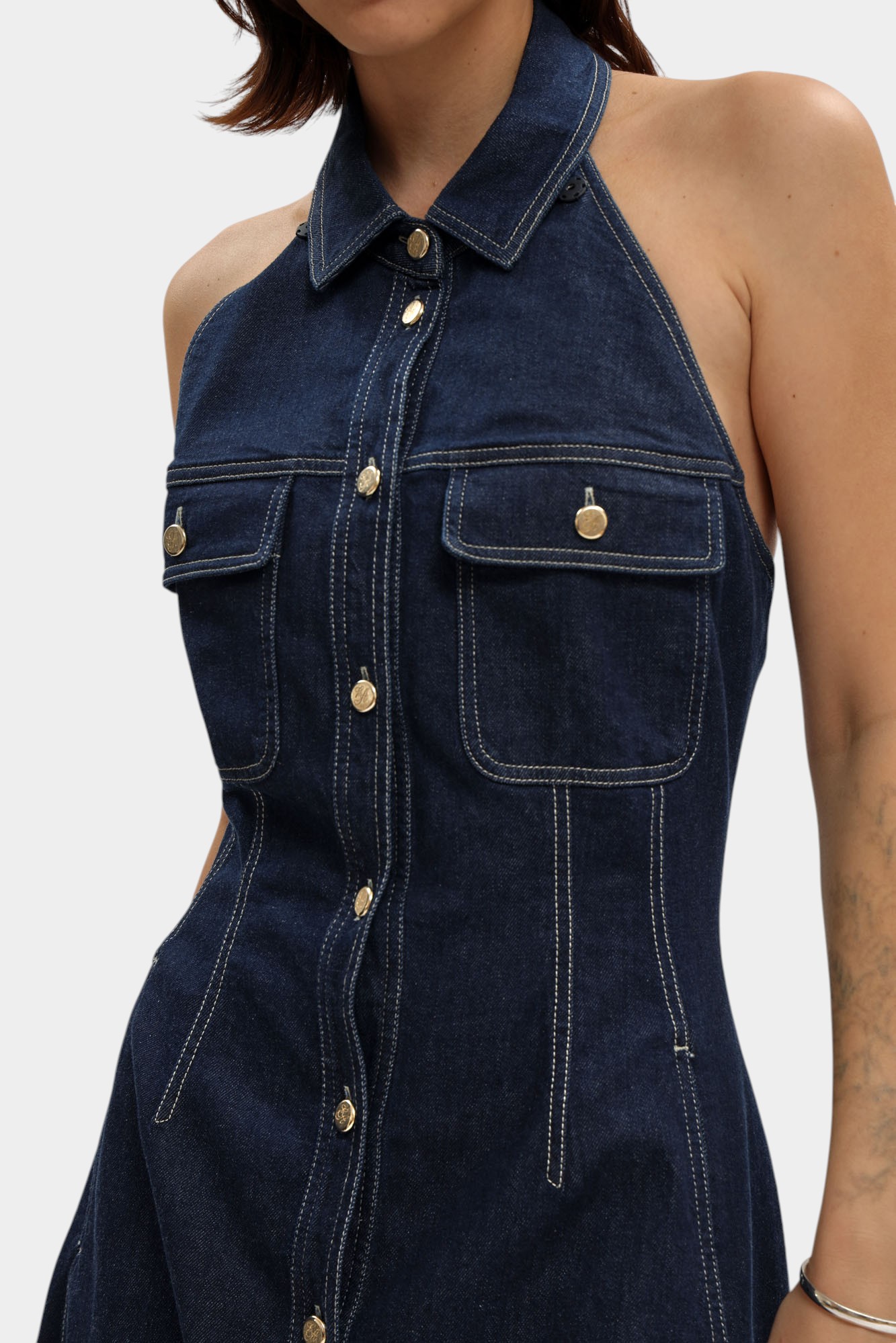 EW000752_AF12436_ платье джинсовое emporio armani 