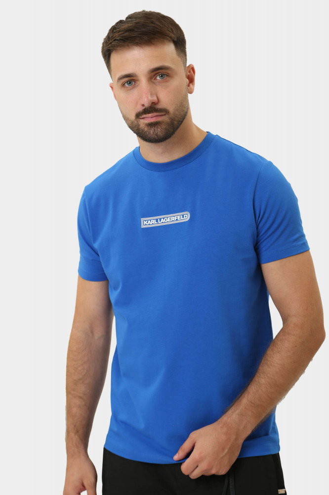 Шорты джинсовые Karl Lagerfeld Хлопок Голубой