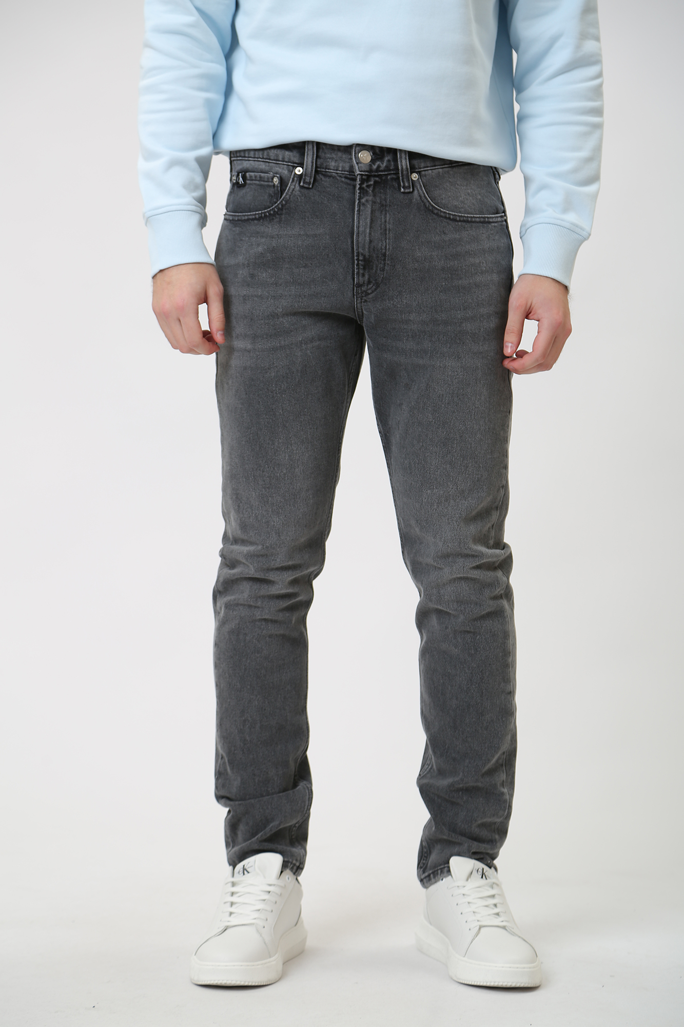 J30J324196 Джинсы SLIM TAPERED  Calvin Klein Jeans Черный