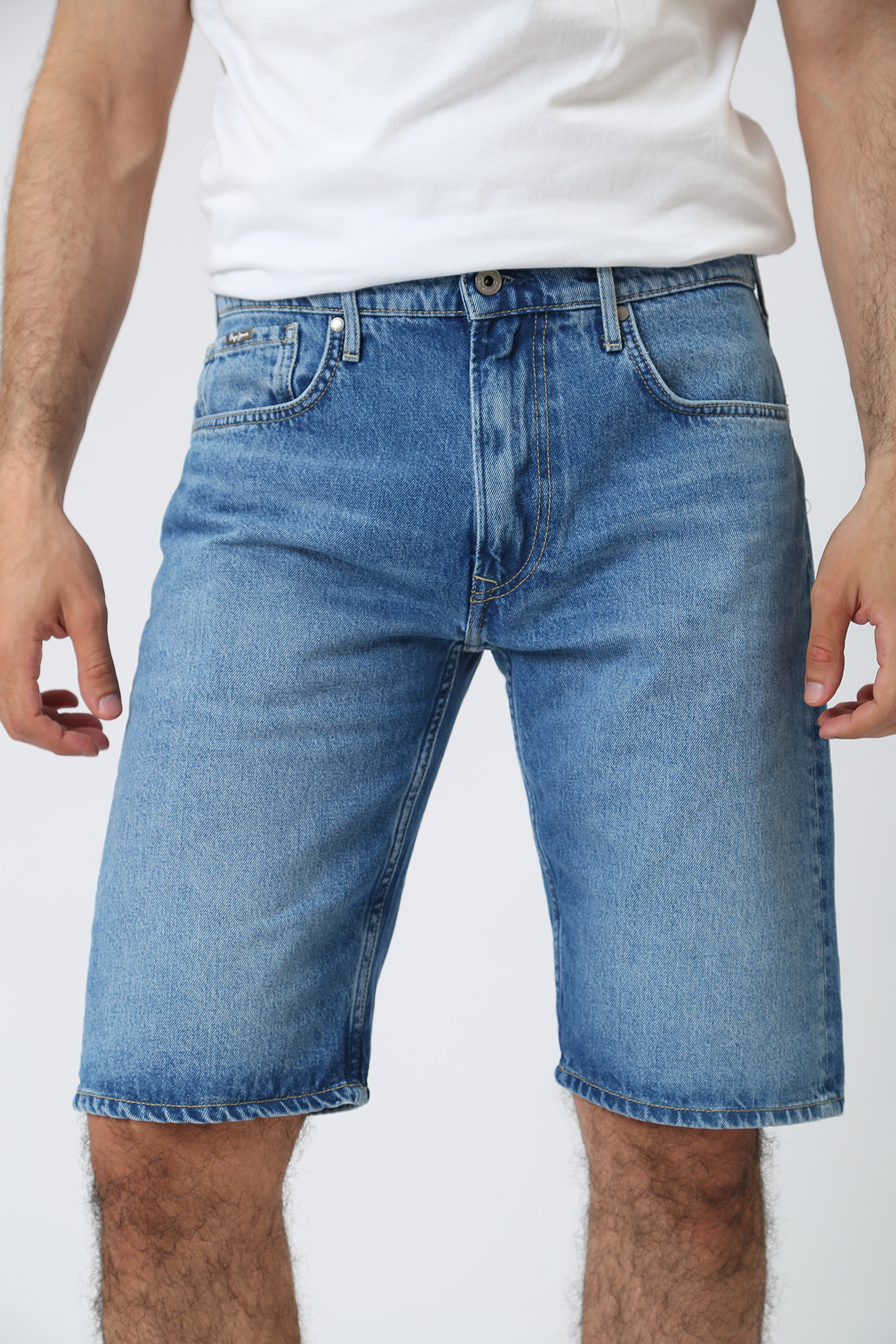 PM800933HQ6 Шорты джинсовые Pepe Jeans Голубой