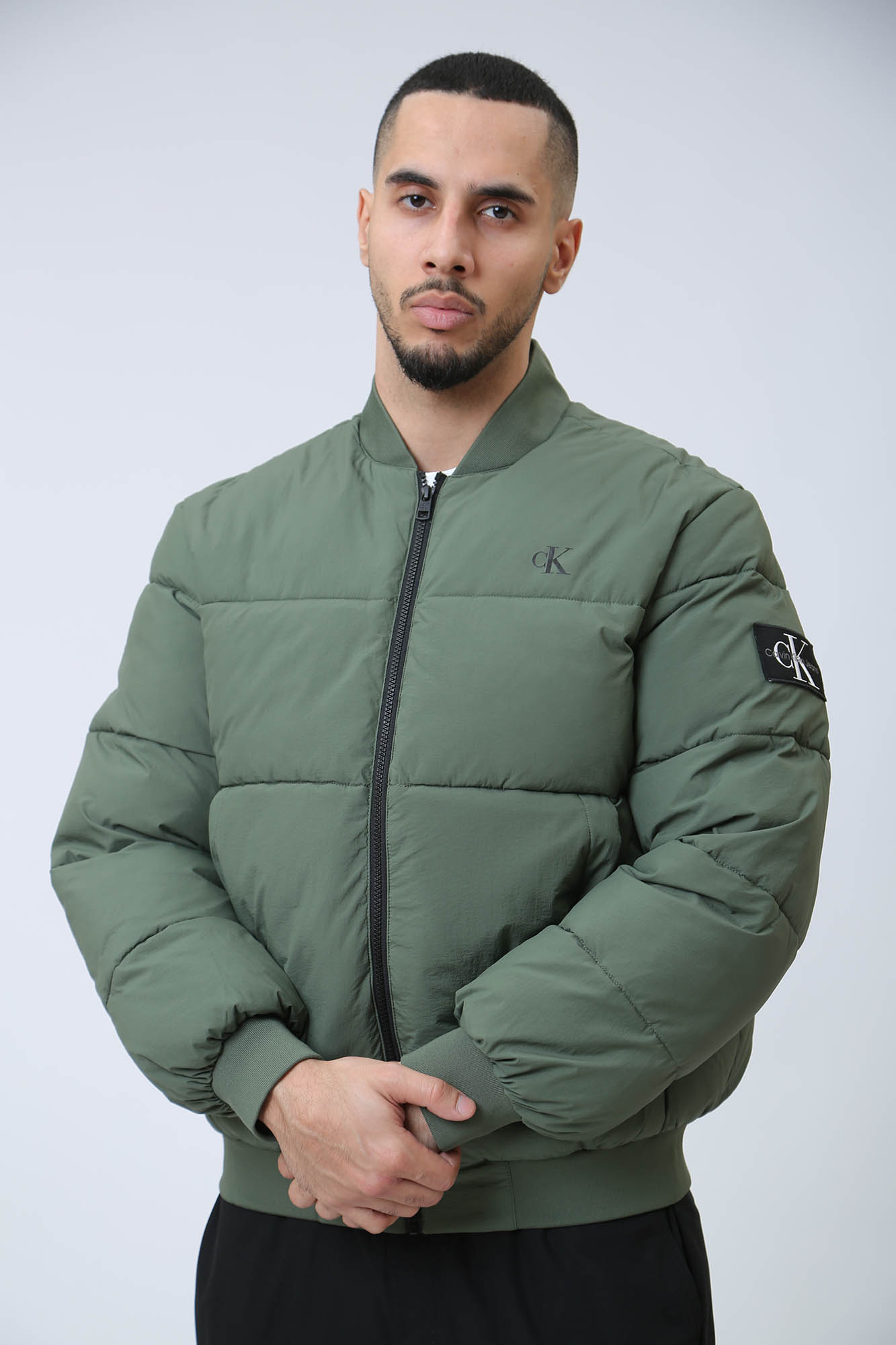 J30J324072 Бомбер Calvin Klein Jeans Зеленый