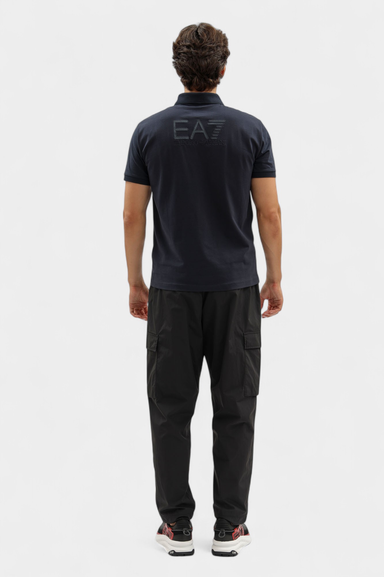 7M000901_AF10373 Поло EA7 Голубой