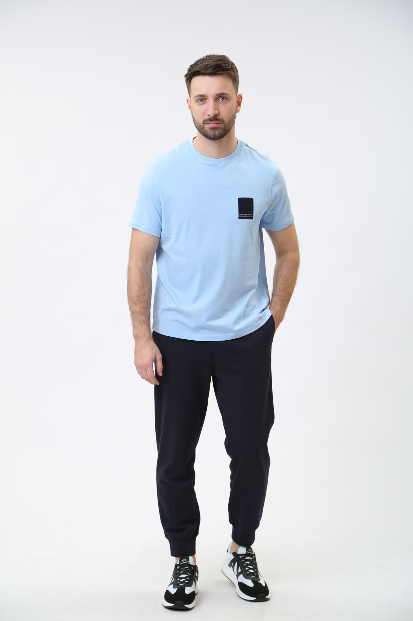 3DZPHH_ZJGGZ Брюки спортивные Armani Exchange Синий