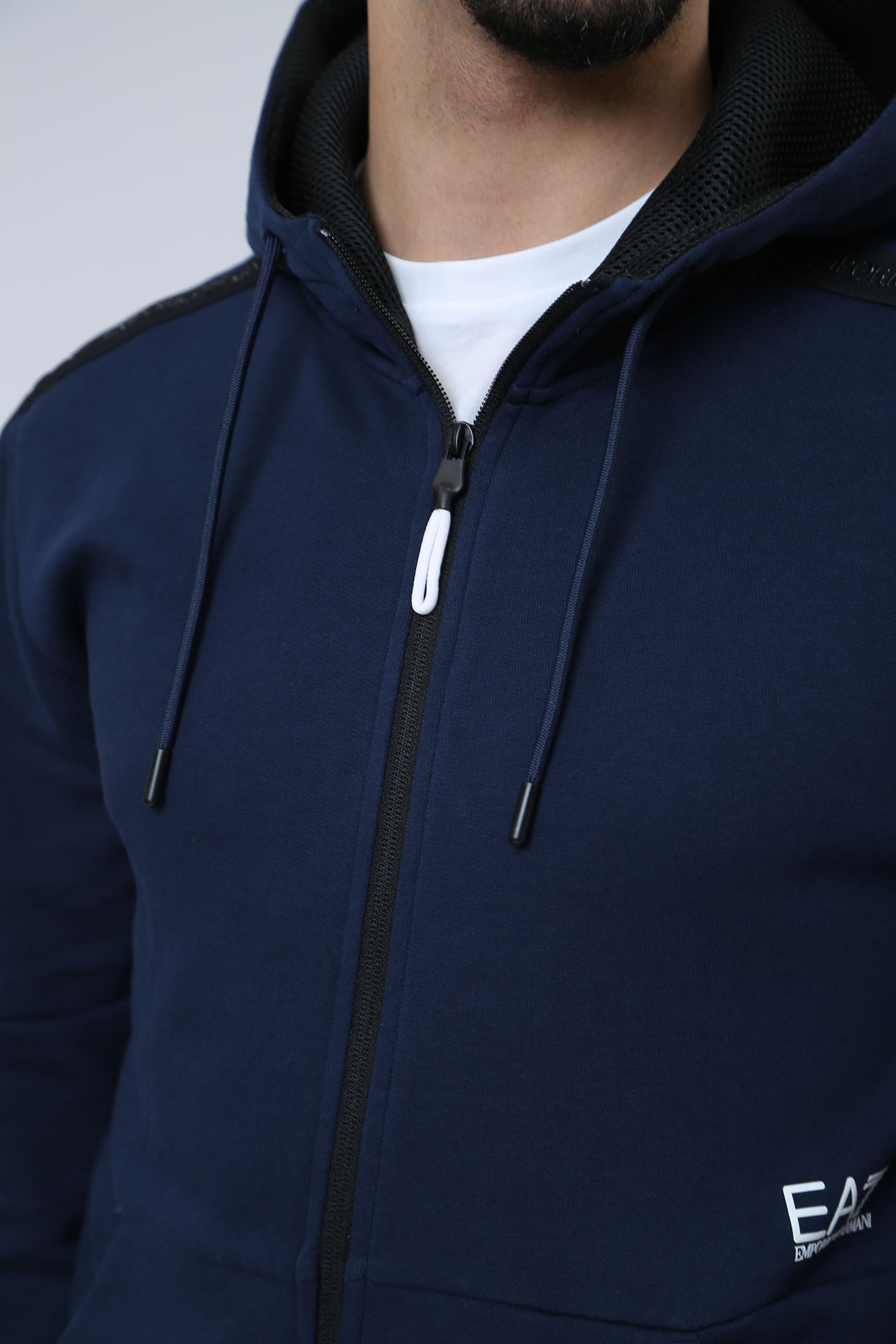 3DPM88_PJEQZ Толстовка с капюшоном EA7 Синий