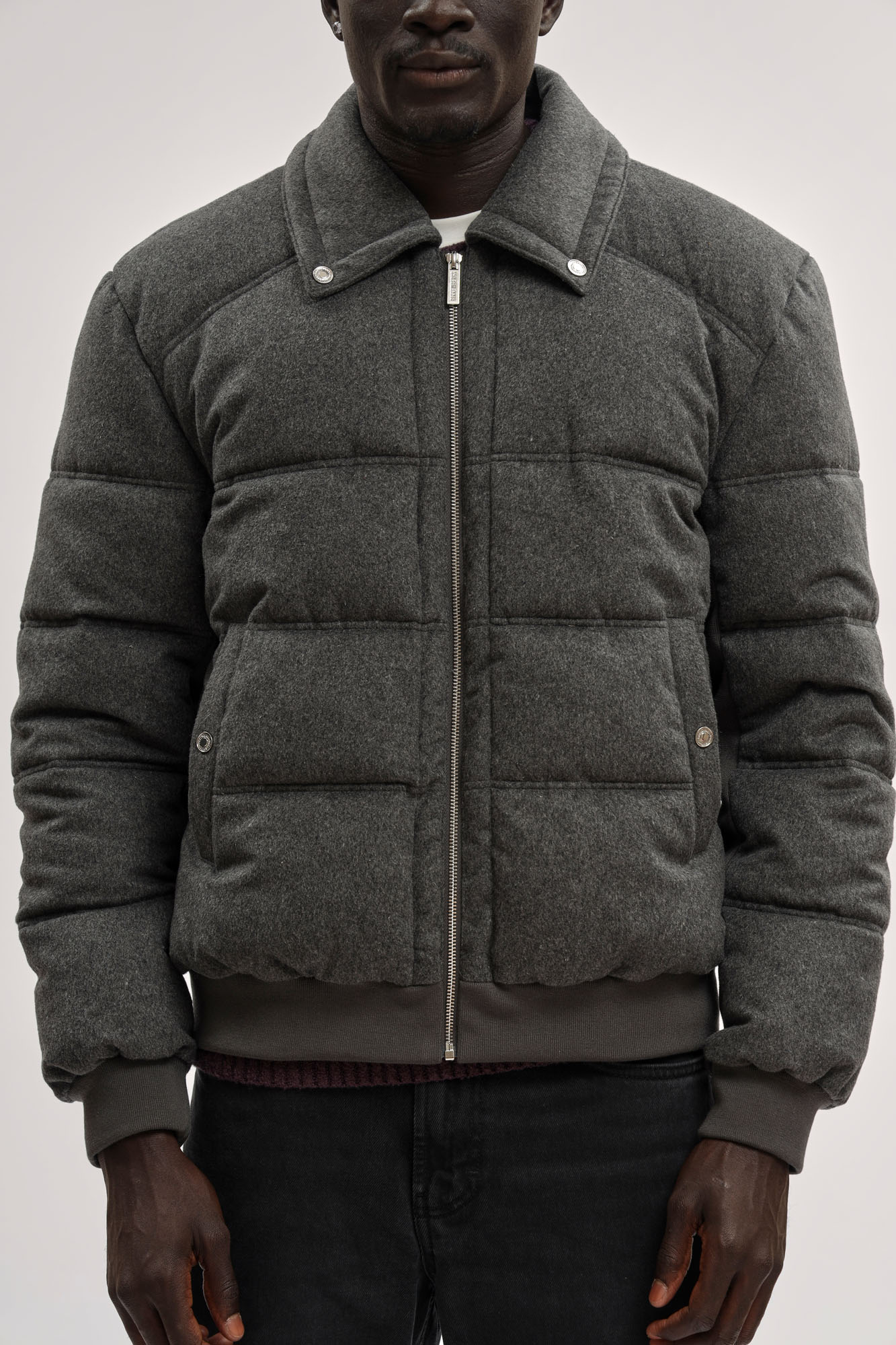 BMG1015B Куртка пуховая Bikkembergs Серый