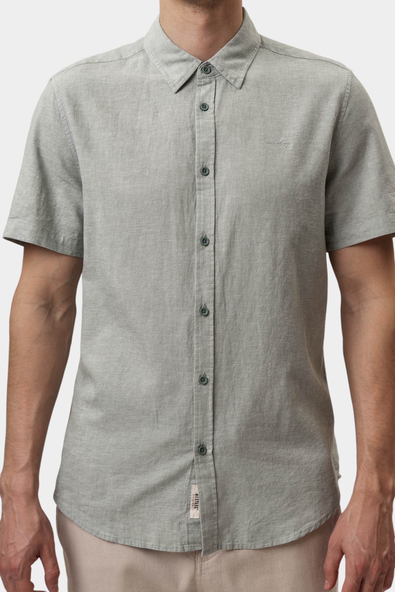 1016464 Рубашка Mustang Зеленый