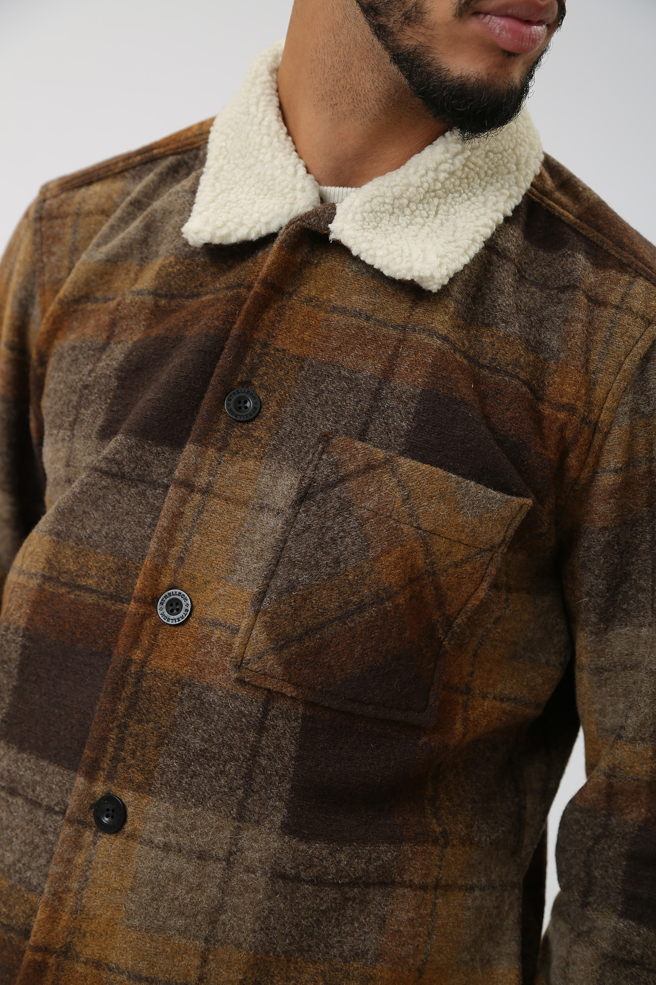 30038647_10016563 Рубашка с длинным рукавом Strellson Коричневый