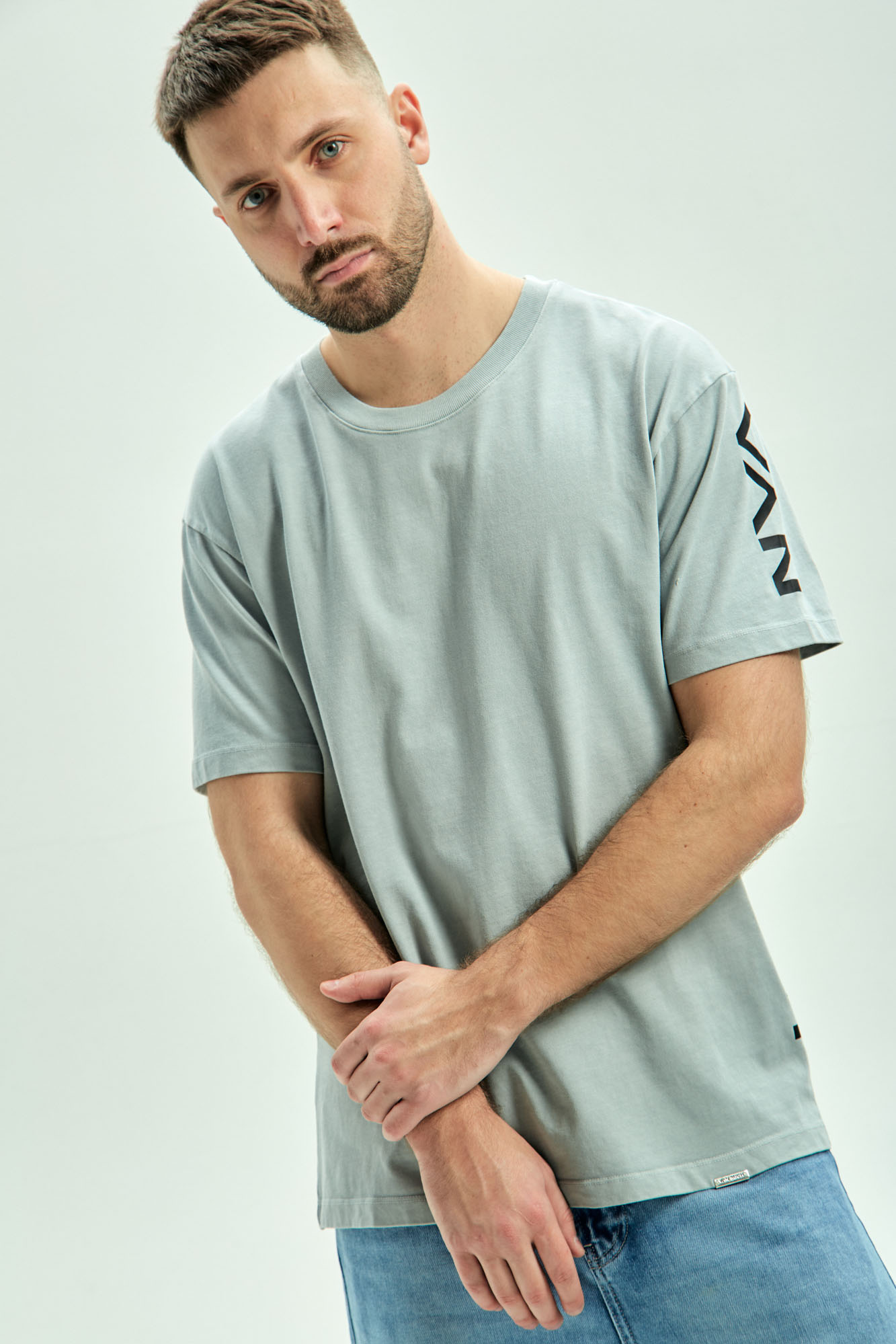 VM-ERK-22-058 Футболка Van Mich Голубой