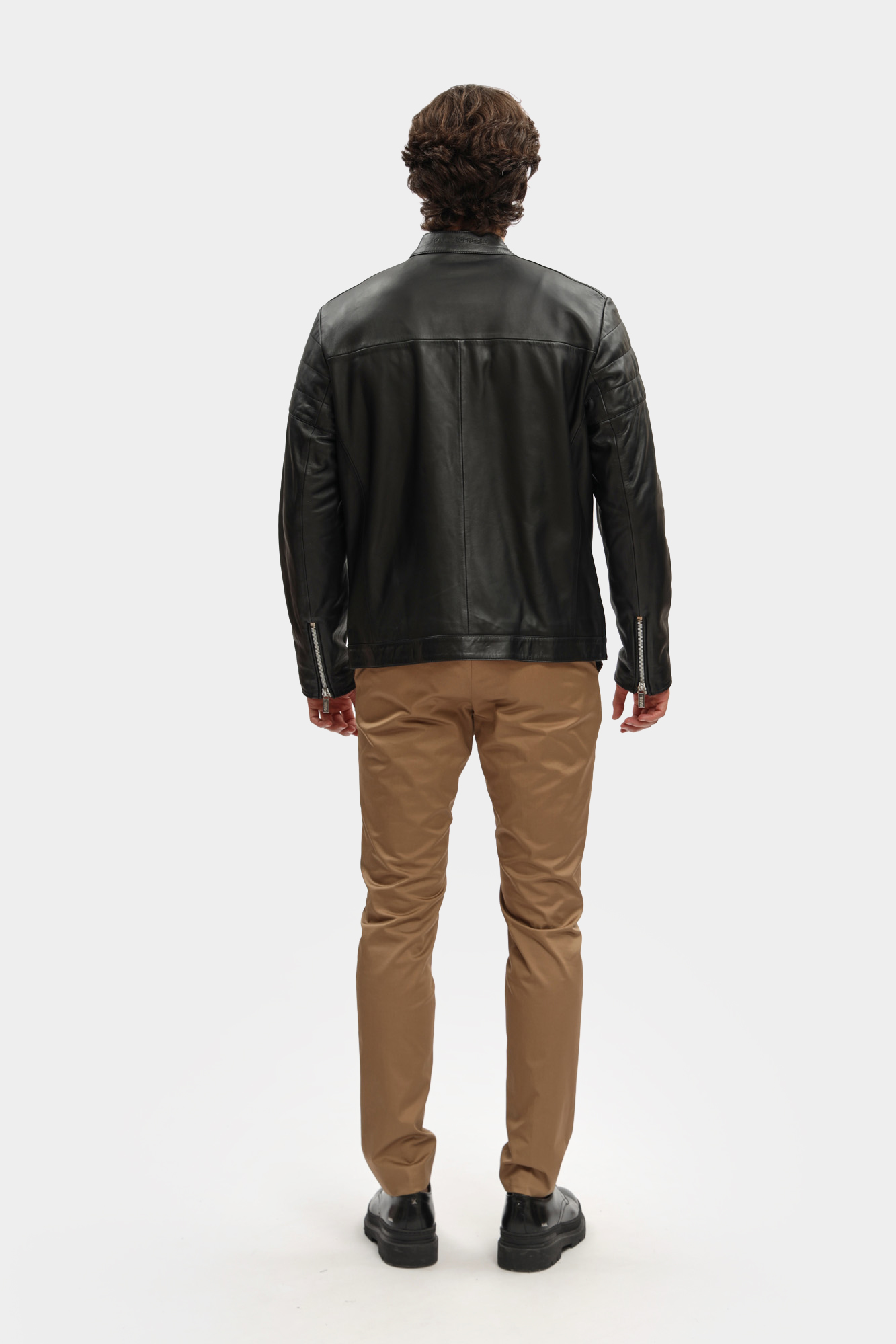 552421_555022 Куртка кожаная Karl Lagerfeld Черный