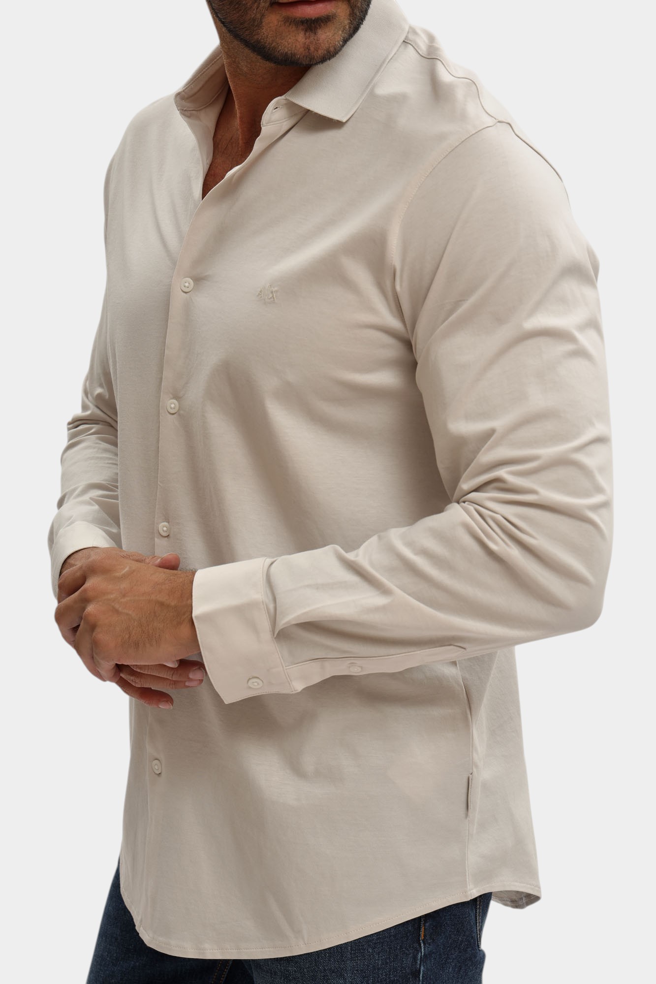 XM001370_AF10364 Рубашка Armani Exchange Бежевый