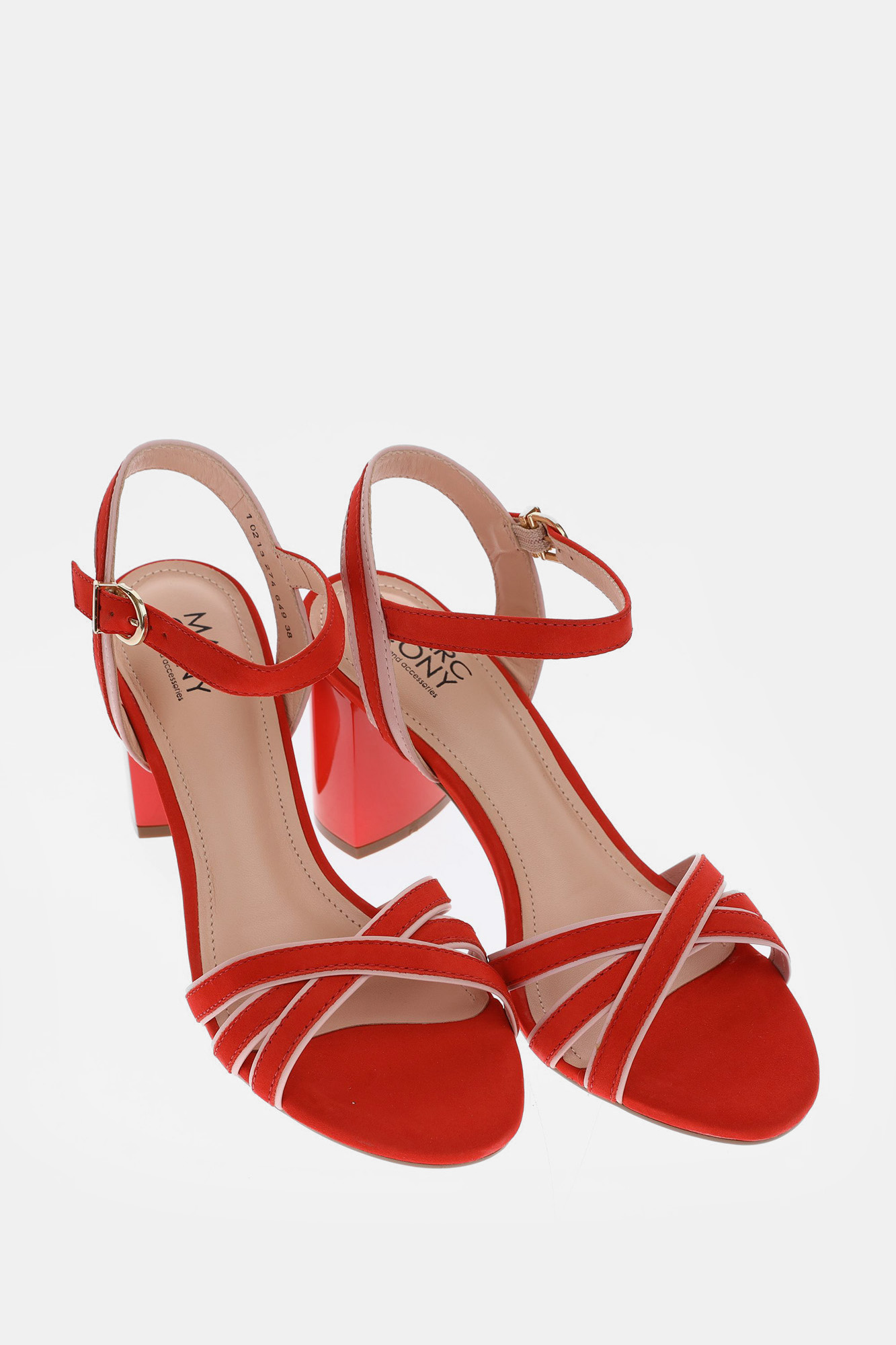 10213-274 Босоножки на каблуке Marc Cony Красный