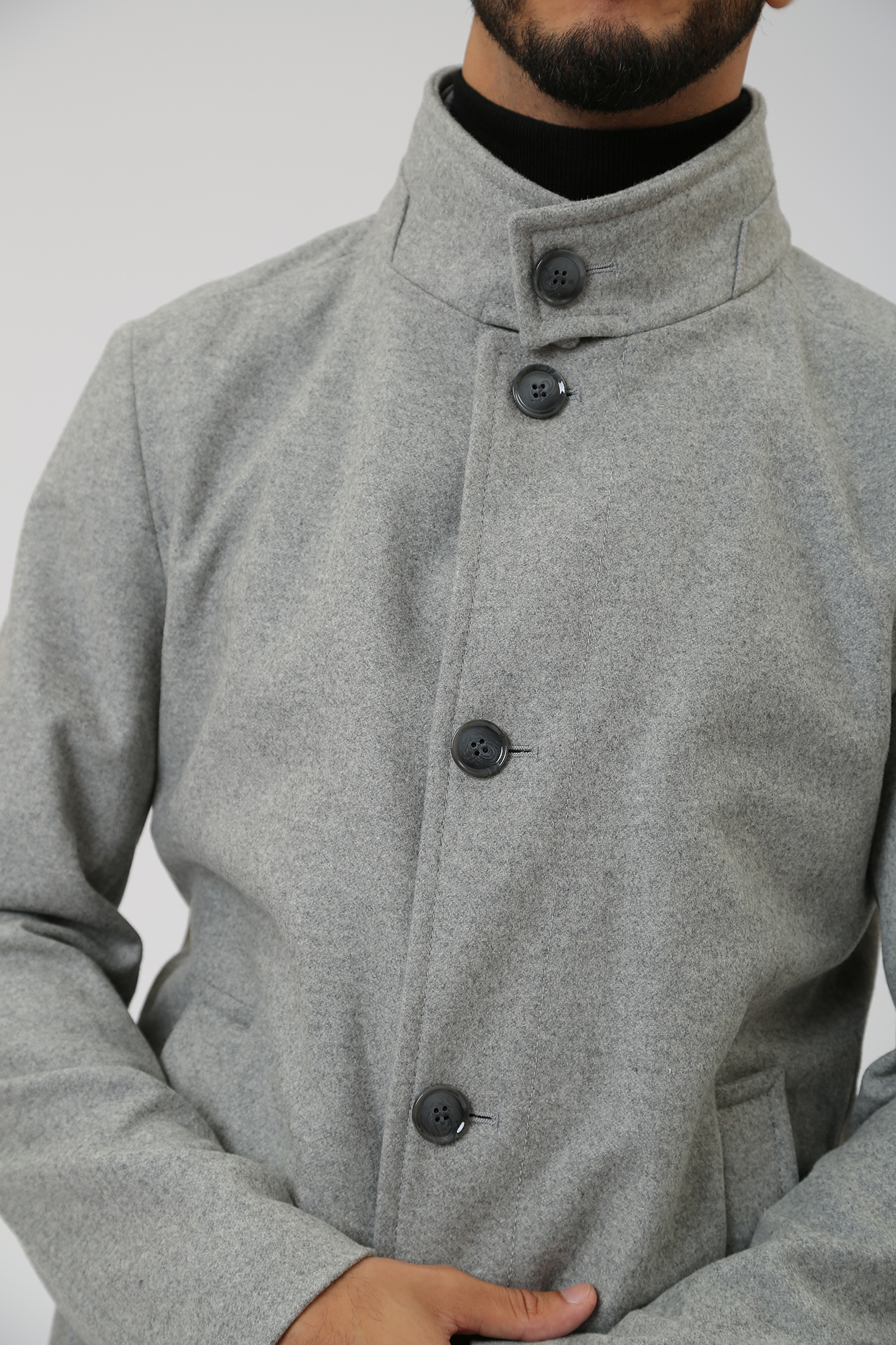 30039145_10016436 Пальто Strellson Серый