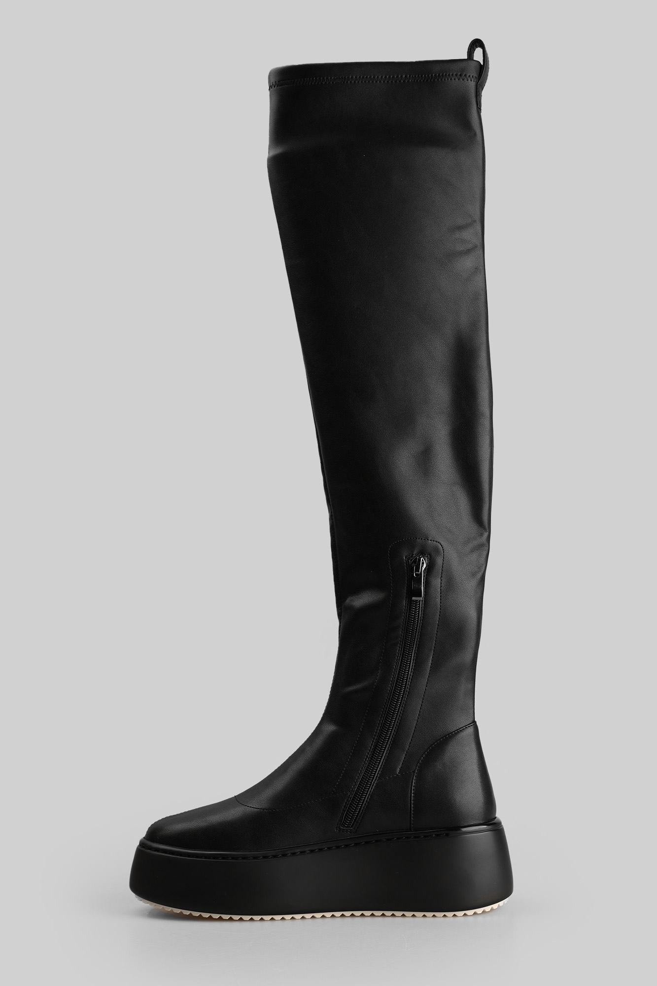 MC10811-WT/8 текстиль Сапоги жен кожа иск. чер. Сапоги ботфорты Marc Cony Черный