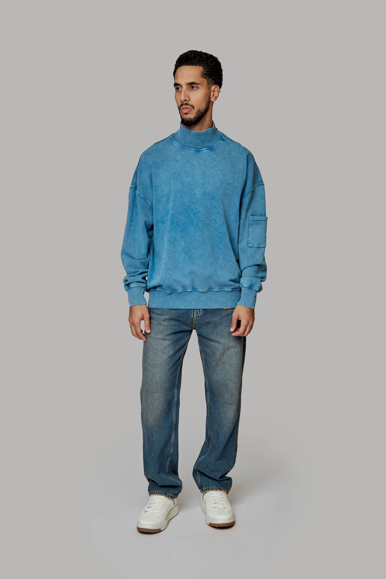 VM-ERK-22-306 Свитшот Van Mich Голубой