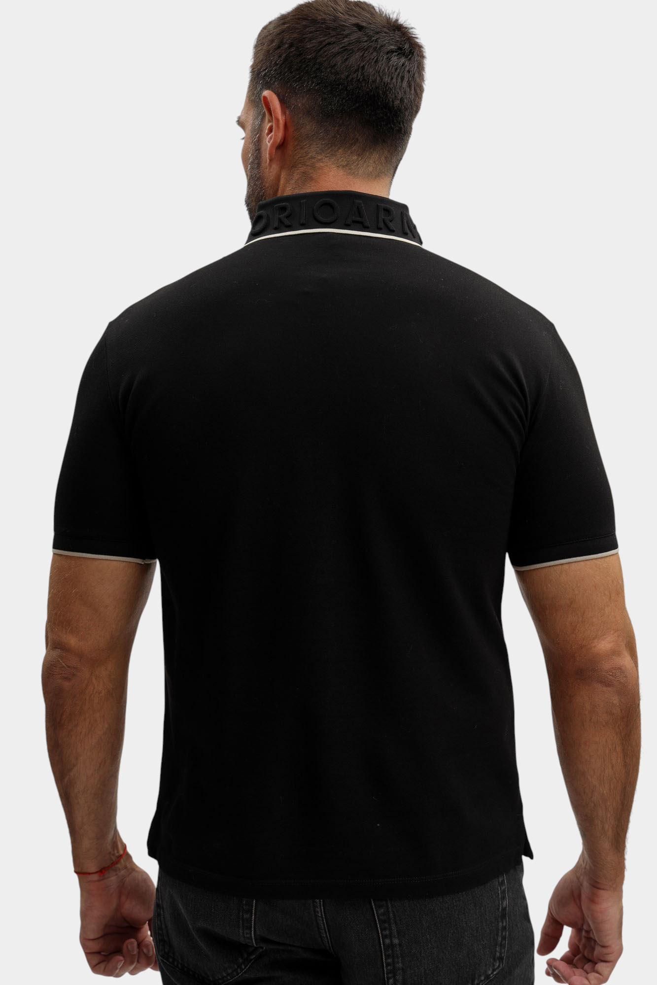 EM002137_ AF12955 Поло с коротким рукавом Emporio Armani Черный