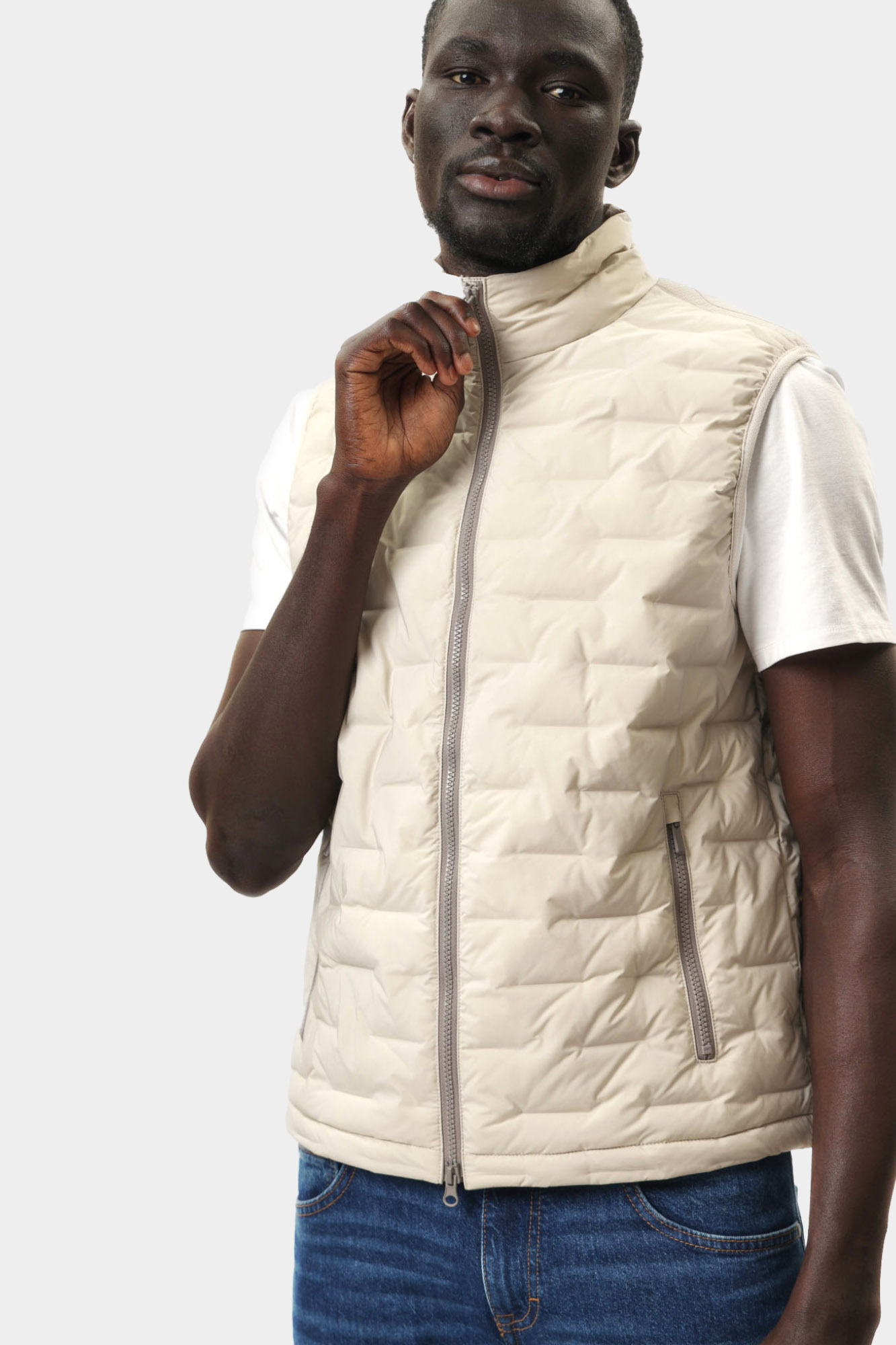 M5528DT3204F Жилет Geox Бежевый