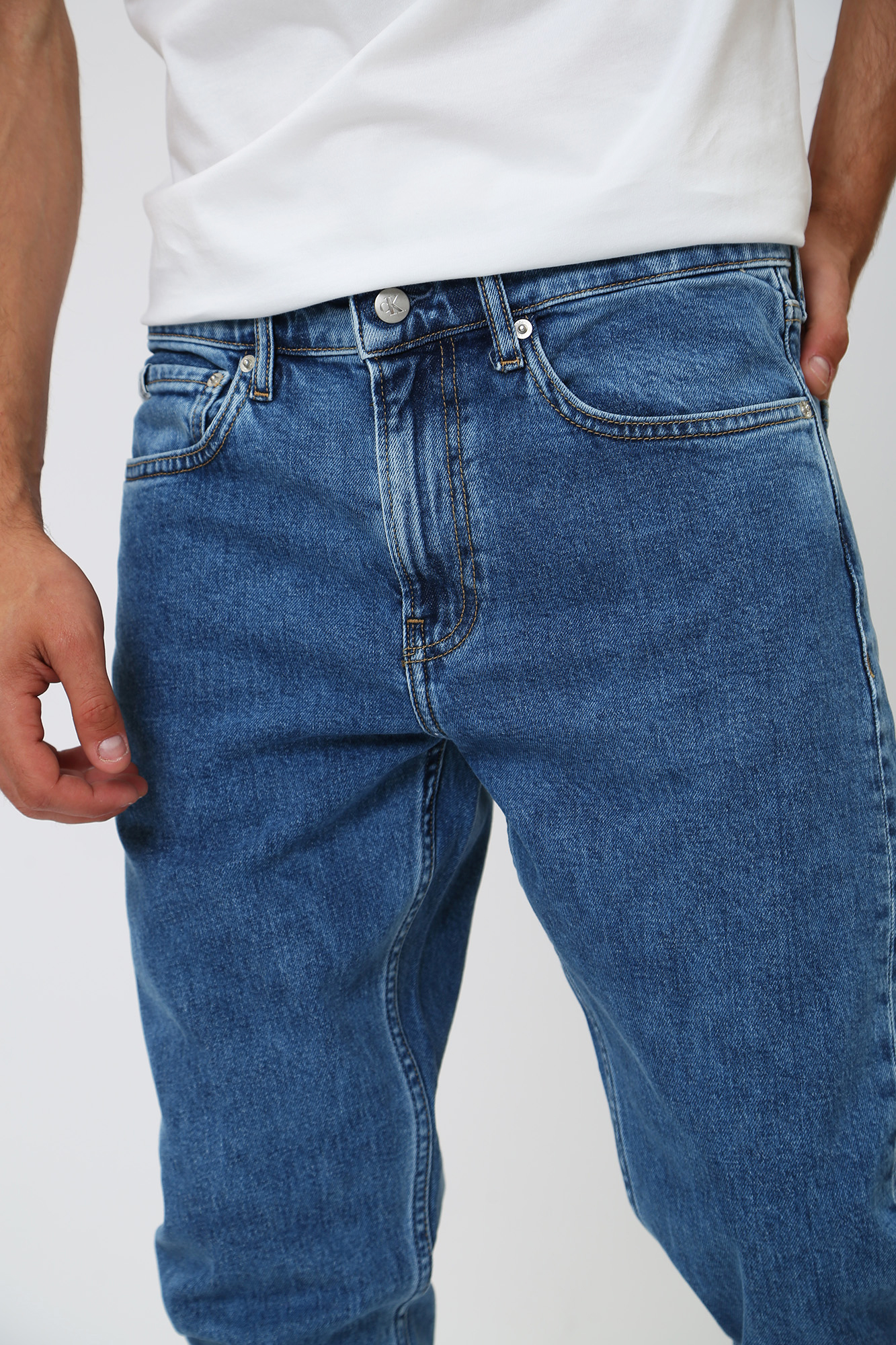 J30J323383 Брюки джинсовые Calvin Klein Jeans Синий