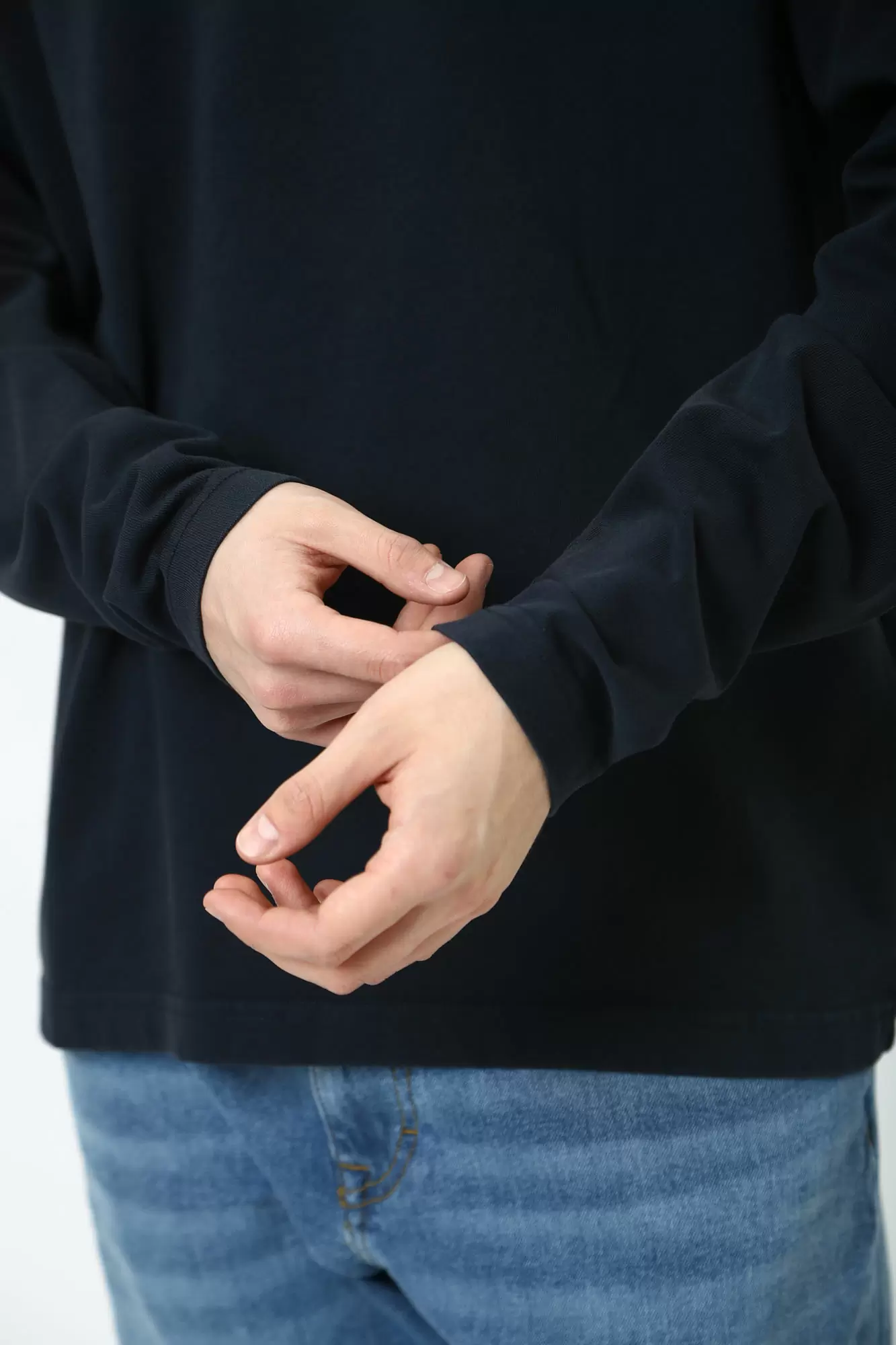 1015848 Лонгслив Mustang Синий