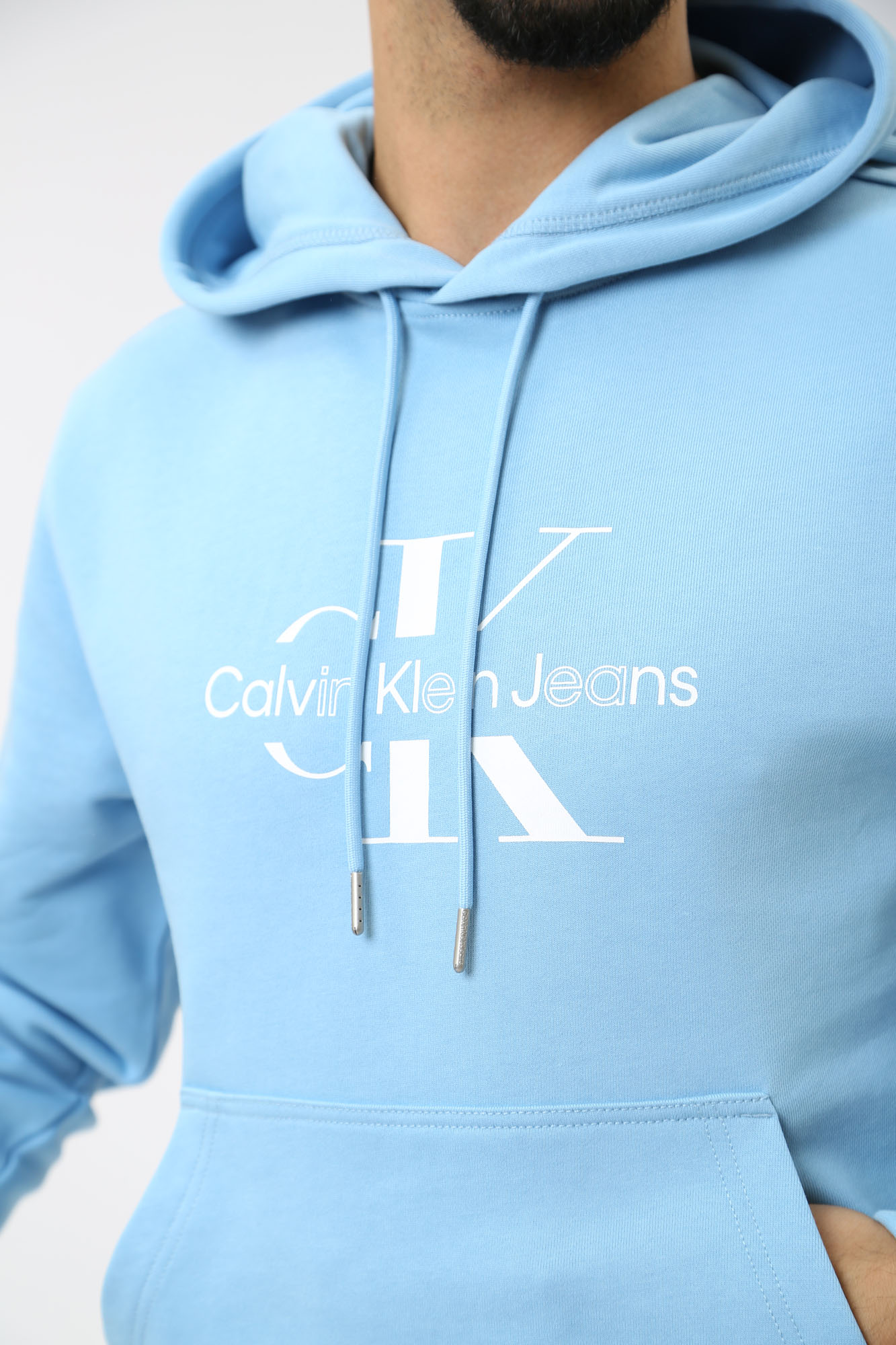 J30J325429 Худи Calvin Klein Jeans Голубой